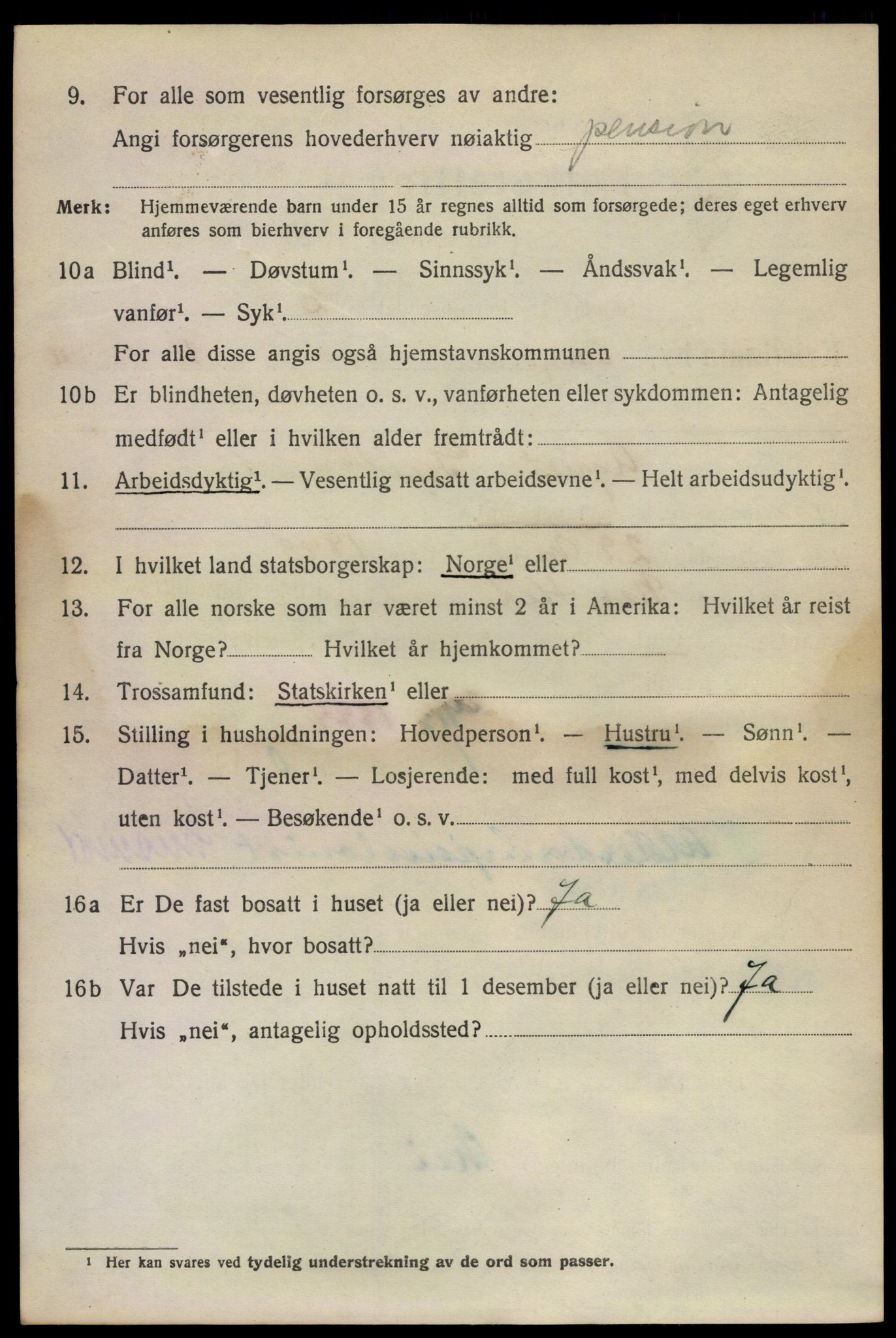 SAO, 1920 census for Kristiania, 1920, p. 218360