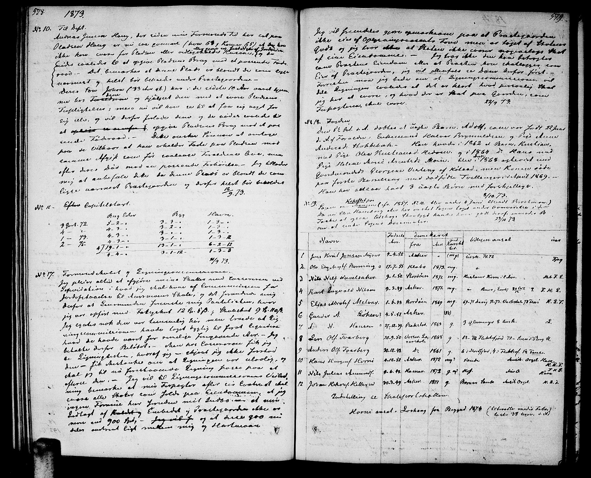 Aurskog prestekontor Kirkebøker, SAO/A-10304a/F/Fa/L0004: Parish register (official) no. I 4, 1807-1814, p. 578-579