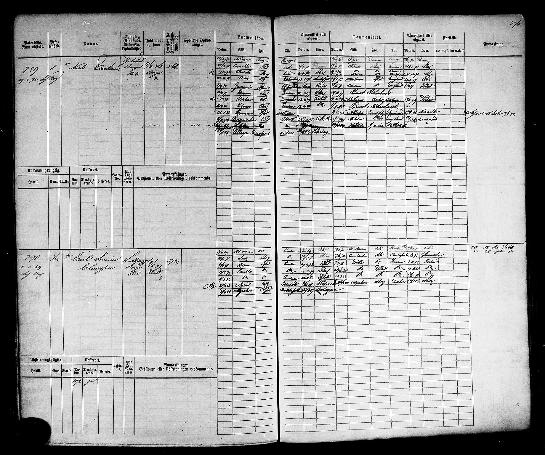 Fredrikstad mønstringskontor, AV/SAO-A-10569b/F/Fc/Fcb/L0003: Hovedrulle, 1863-1871, p. 381