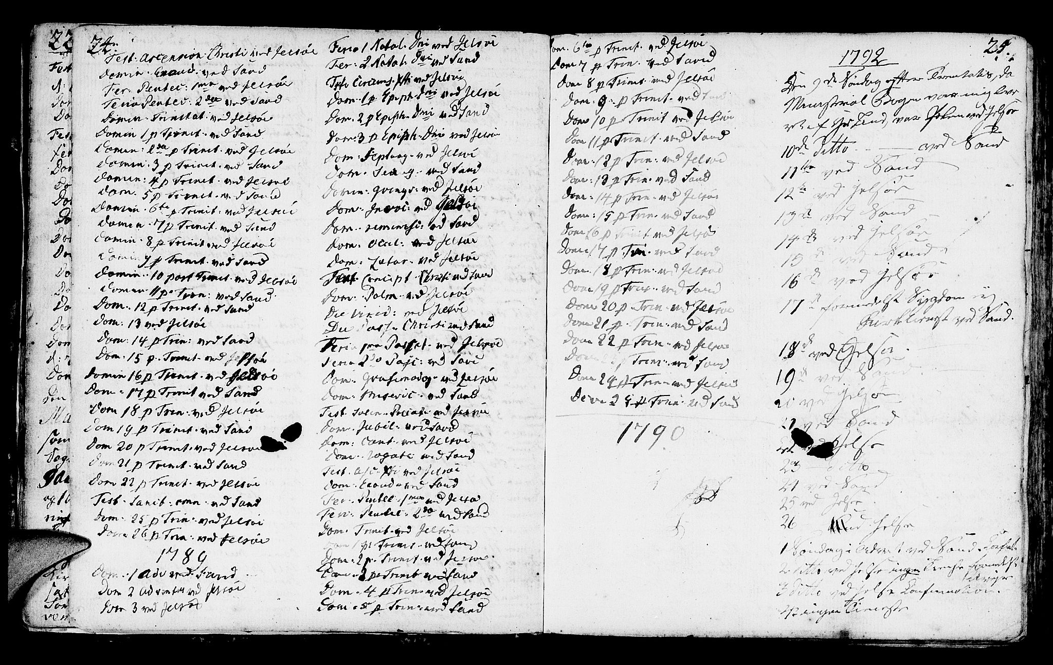 Jelsa sokneprestkontor, SAST/A-101842/01/IV: Parish register (official) no. A 3, 1768-1796, p. 24-25