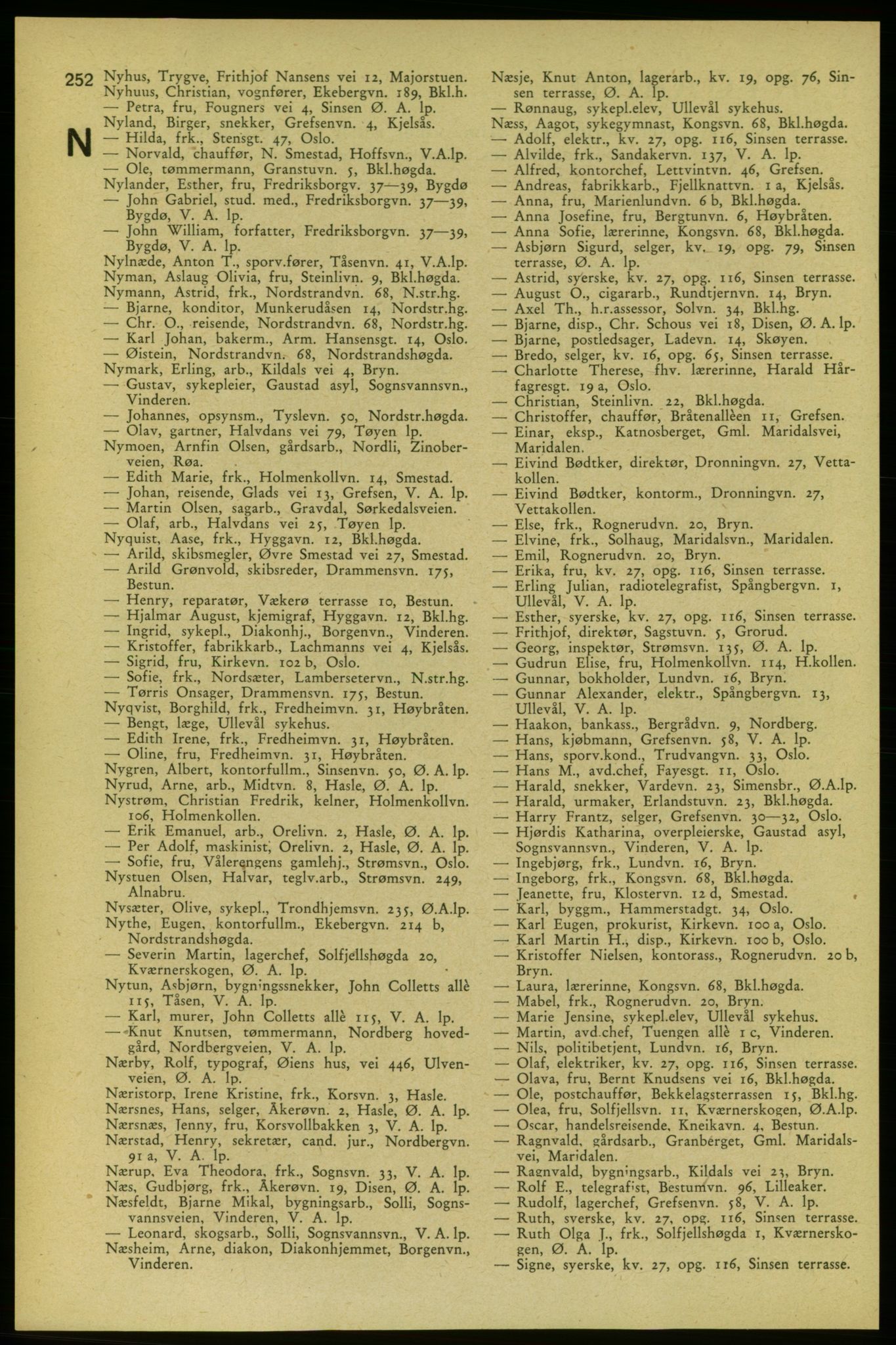 Aker adressebok/adressekalender, PUBL/001/A/006: Aker adressebok, 1937-1938, p. 252