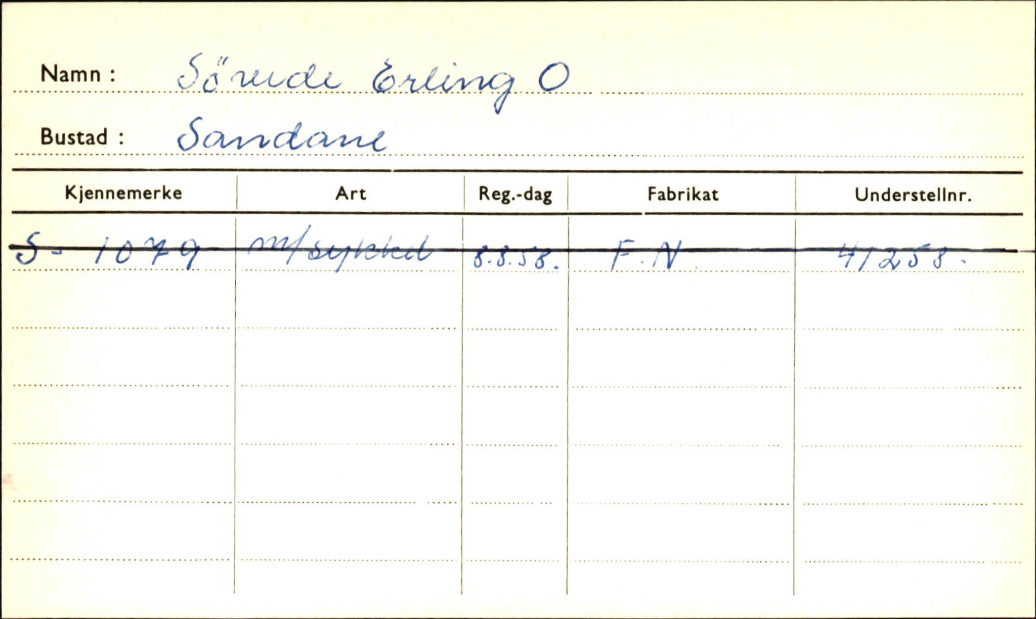 Statens vegvesen, Sogn og Fjordane vegkontor, AV/SAB-A-5301/4/F/L0002: Eigarregister Fjordane til 1.6.1961, 1930-1961, p. 80