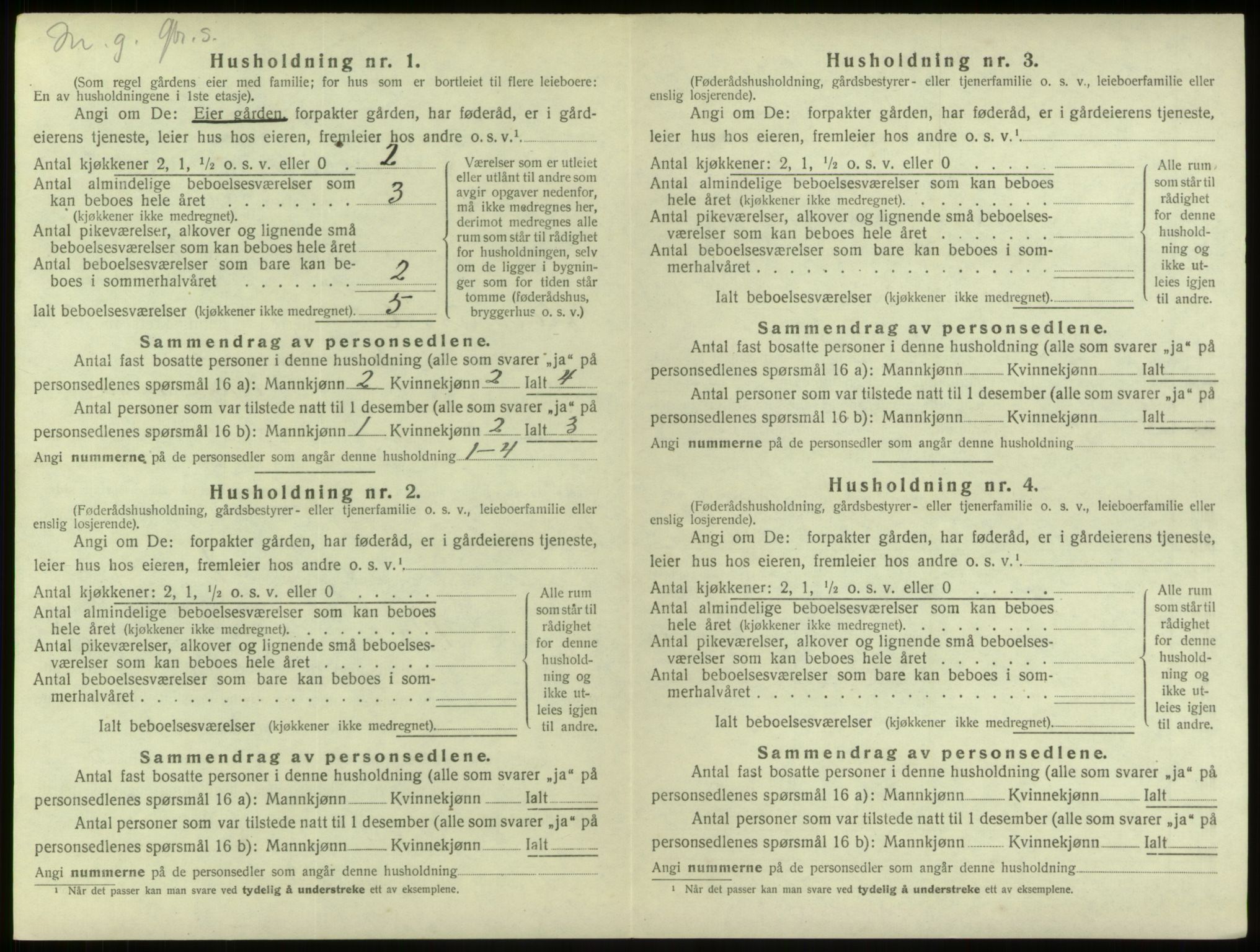 SAB, 1920 census for Alversund, 1920, p. 122