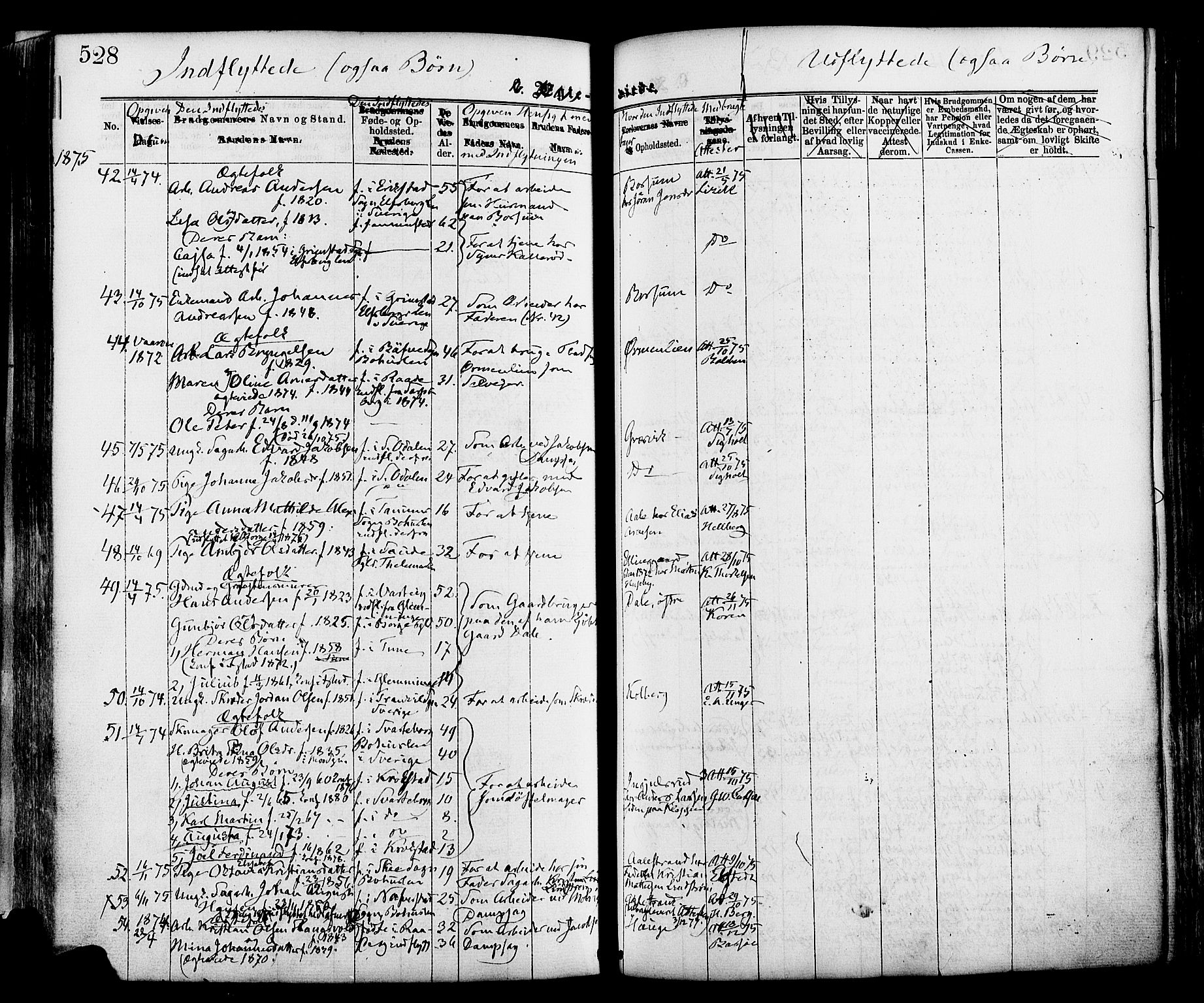 Onsøy prestekontor Kirkebøker, AV/SAO-A-10914/F/Fa/L0004: Parish register (official) no. I 4, 1861-1877, p. 528