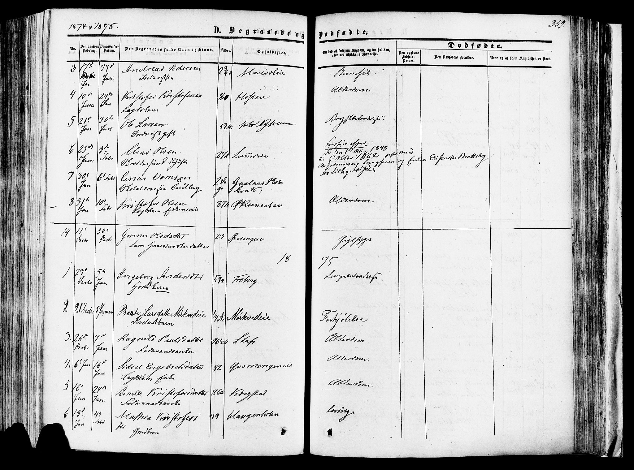 Vang prestekontor, Hedmark, SAH/PREST-008/H/Ha/Haa/L0013: Parish register (official) no. 13, 1855-1879, p. 359
