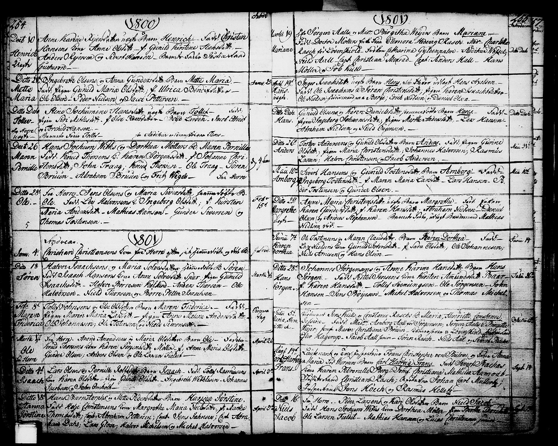 Porsgrunn kirkebøker , SAKO/A-104/F/Fa/L0002: Parish register (official) no. 2, 1764-1814, p. 254-255