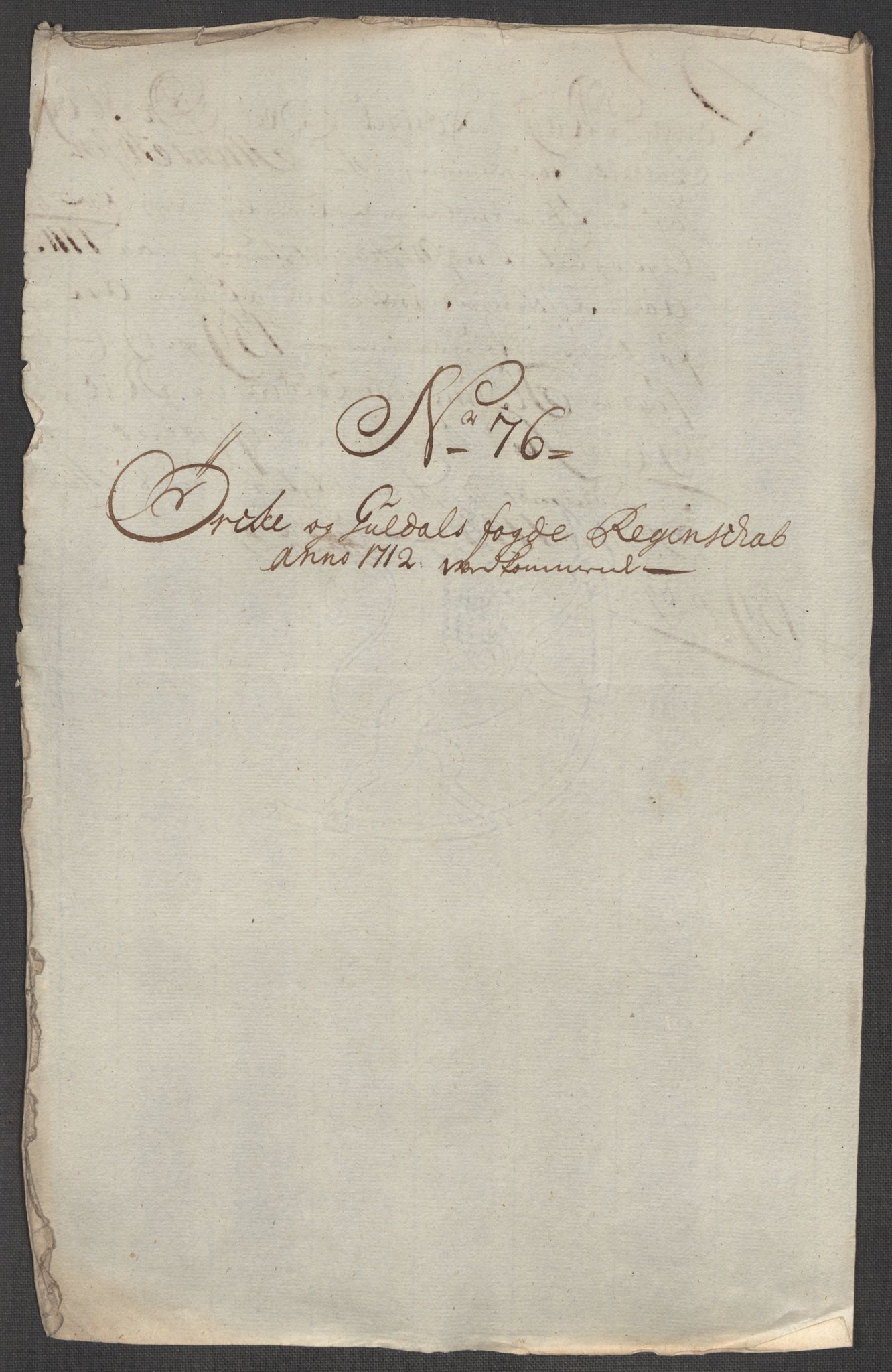 Rentekammeret inntil 1814, Reviderte regnskaper, Fogderegnskap, AV/RA-EA-4092/R60/L3963: Fogderegnskap Orkdal og Gauldal, 1712, p. 513