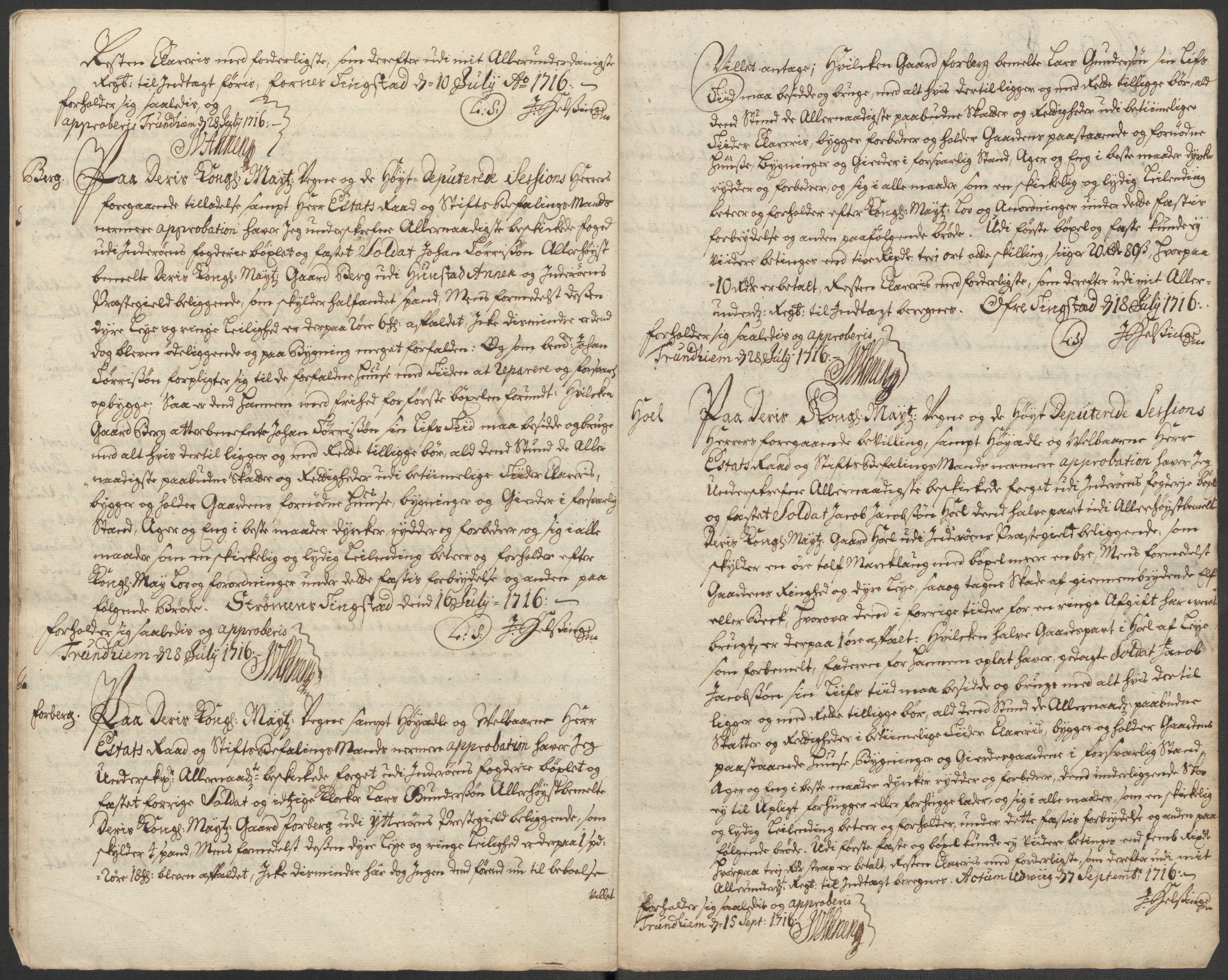 Rentekammeret inntil 1814, Reviderte regnskaper, Fogderegnskap, RA/EA-4092/R63/L4324: Fogderegnskap Inderøy, 1716, p. 208