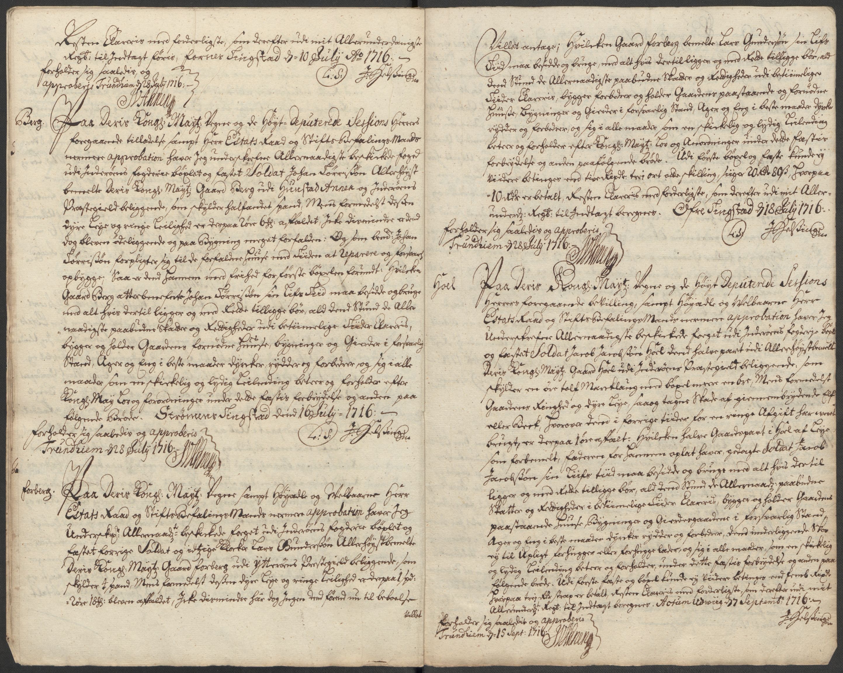 Rentekammeret inntil 1814, Reviderte regnskaper, Fogderegnskap, AV/RA-EA-4092/R63/L4324: Fogderegnskap Inderøy, 1716, p. 208