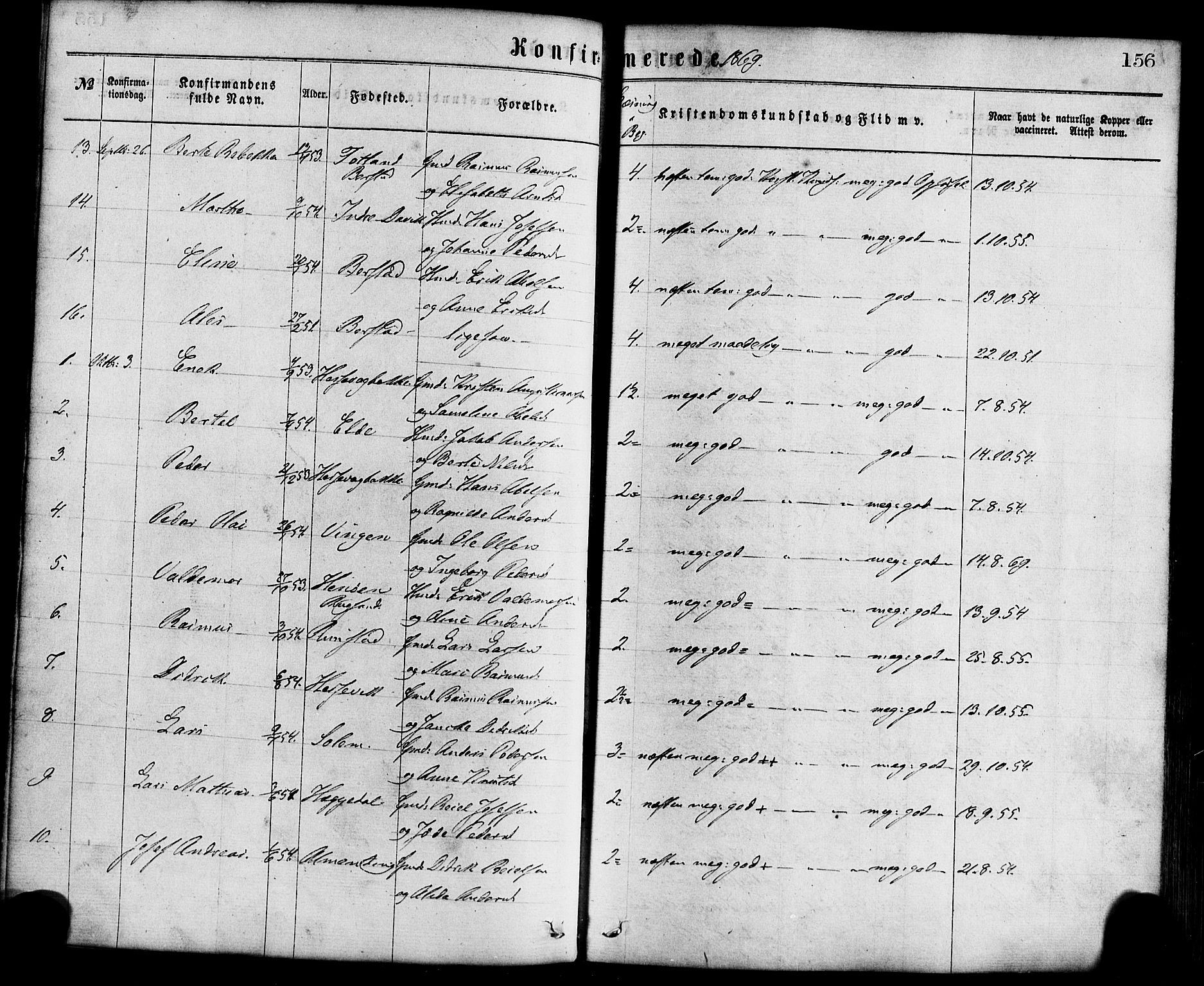 Davik sokneprestembete, AV/SAB-A-79701/H/Haa/Haaa/L0006: Parish register (official) no. A 6, 1867-1881, p. 156