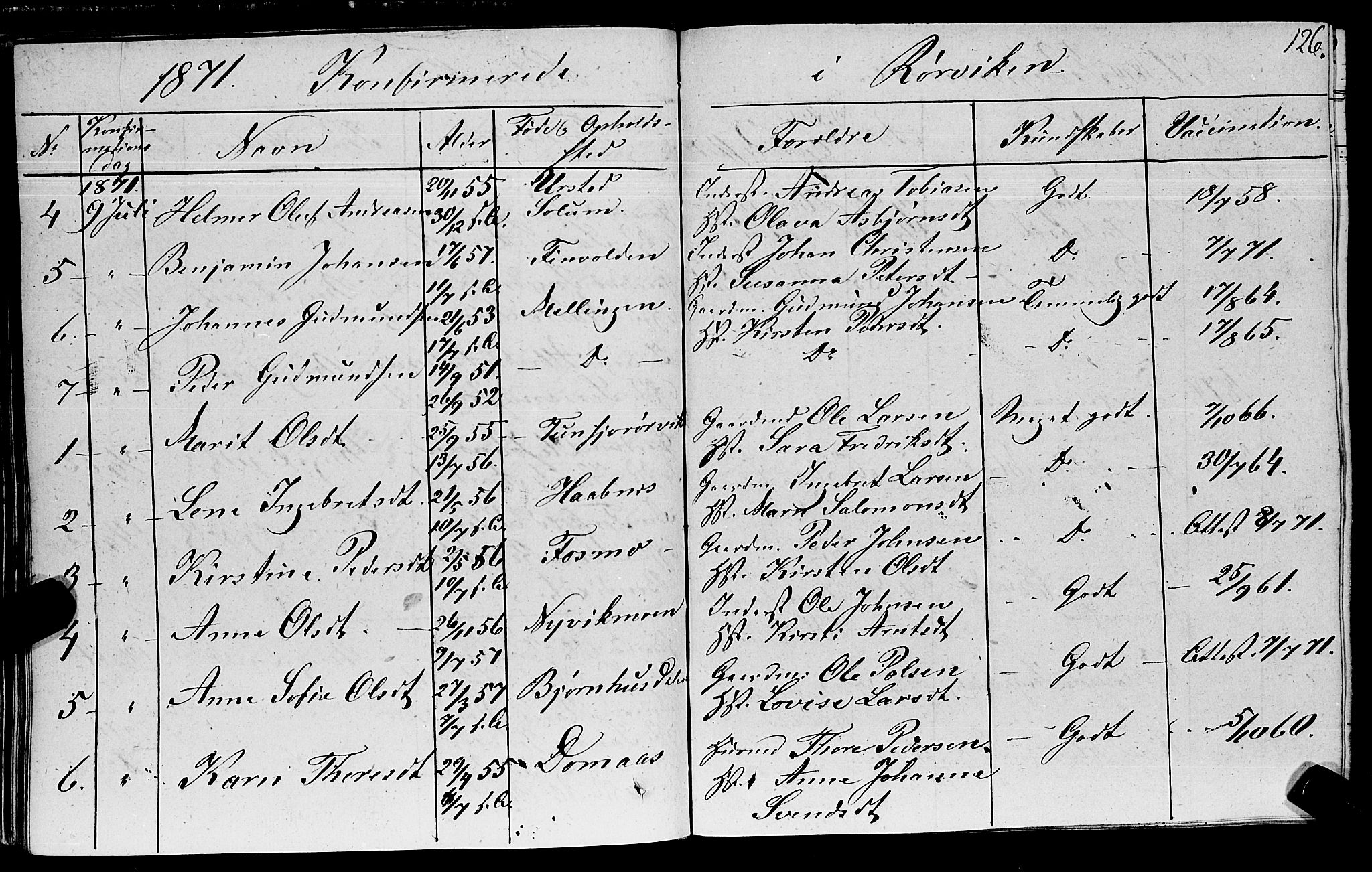 Ministerialprotokoller, klokkerbøker og fødselsregistre - Nord-Trøndelag, AV/SAT-A-1458/762/L0538: Parish register (official) no. 762A02 /1, 1833-1879, p. 126