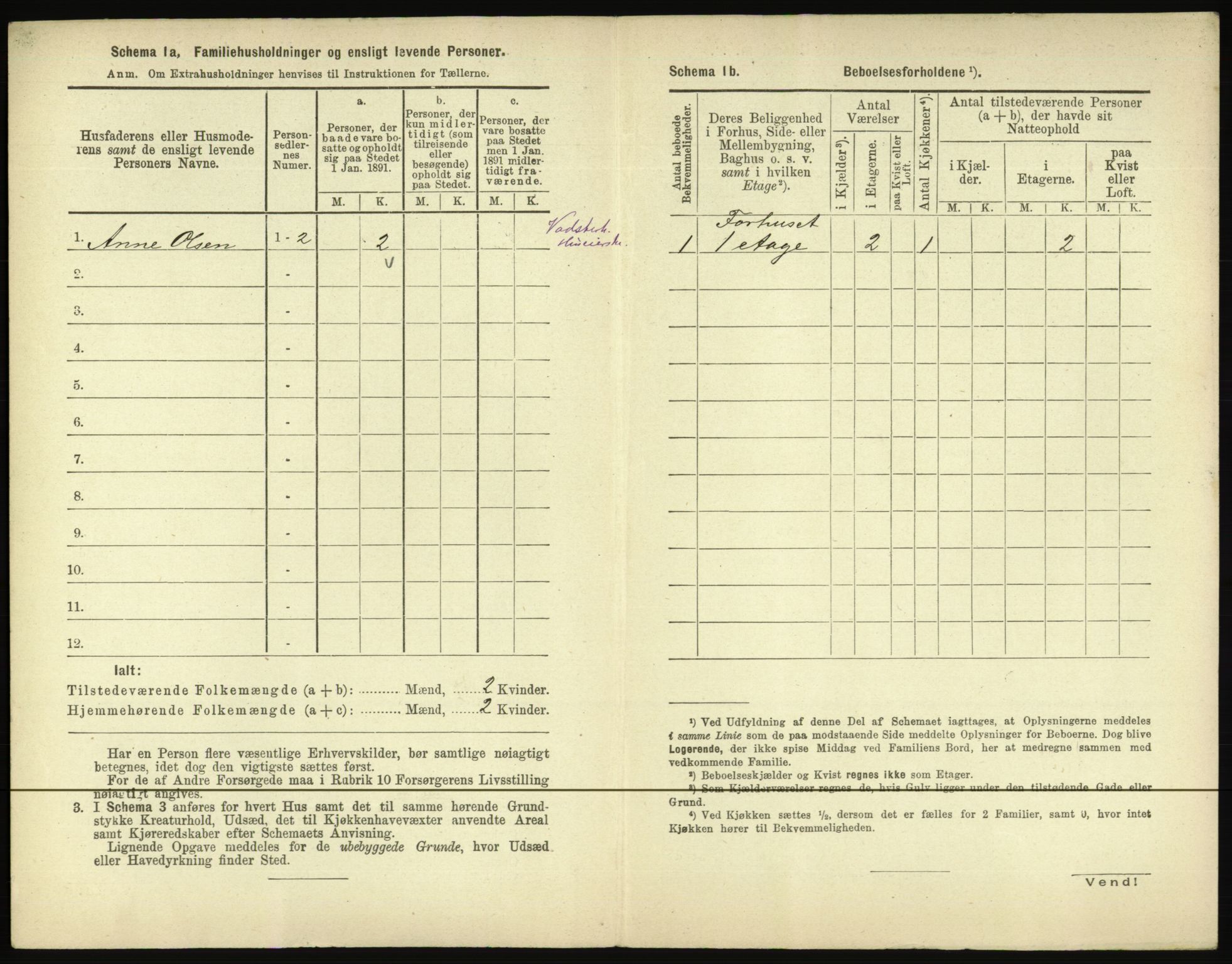 RA, 1891 census for 0402 Kongsvinger, 1891, p. 126