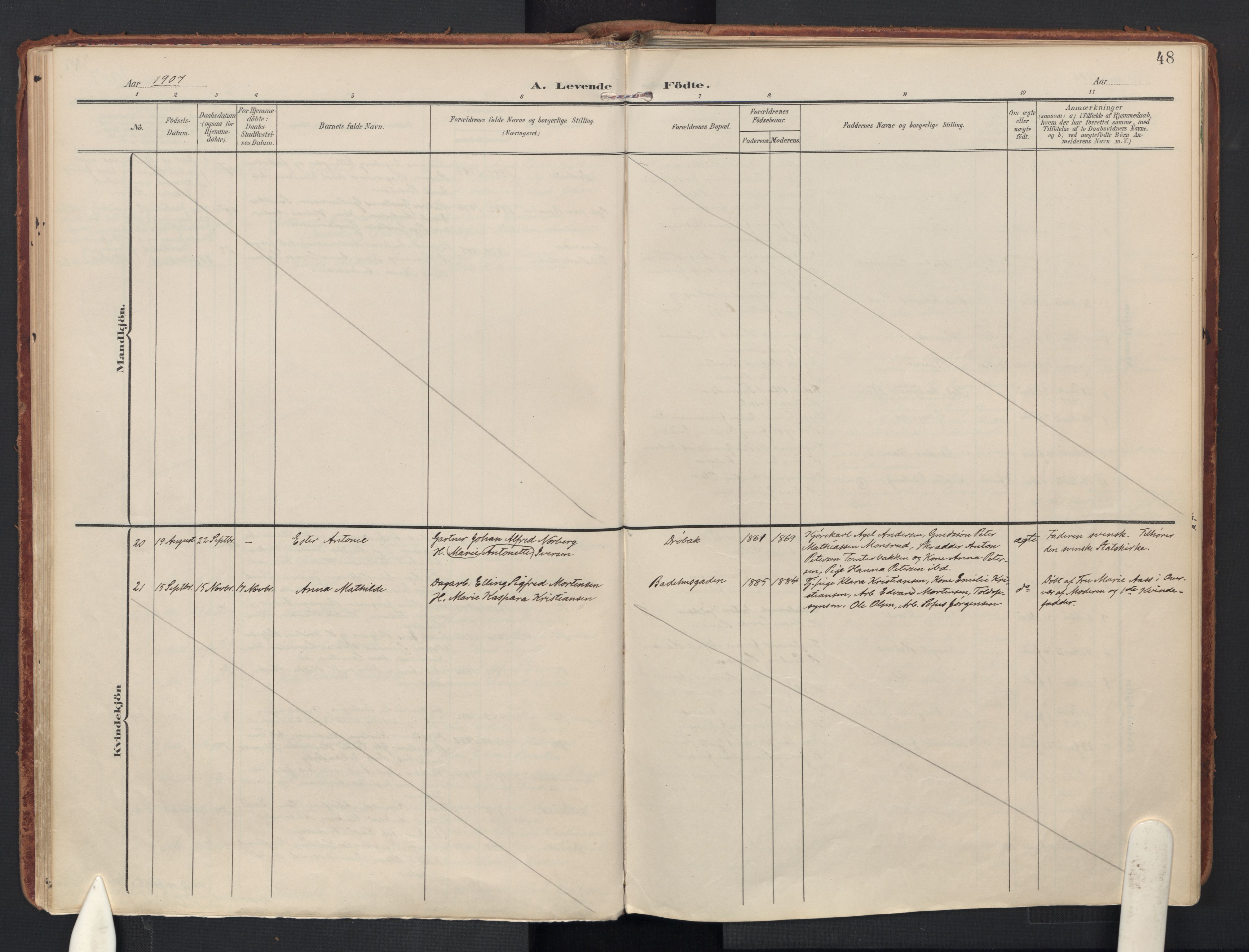 Drøbak prestekontor Kirkebøker, AV/SAO-A-10142a/F/Fb/L0003: Parish register (official) no. II 3, 1897-1918, p. 48