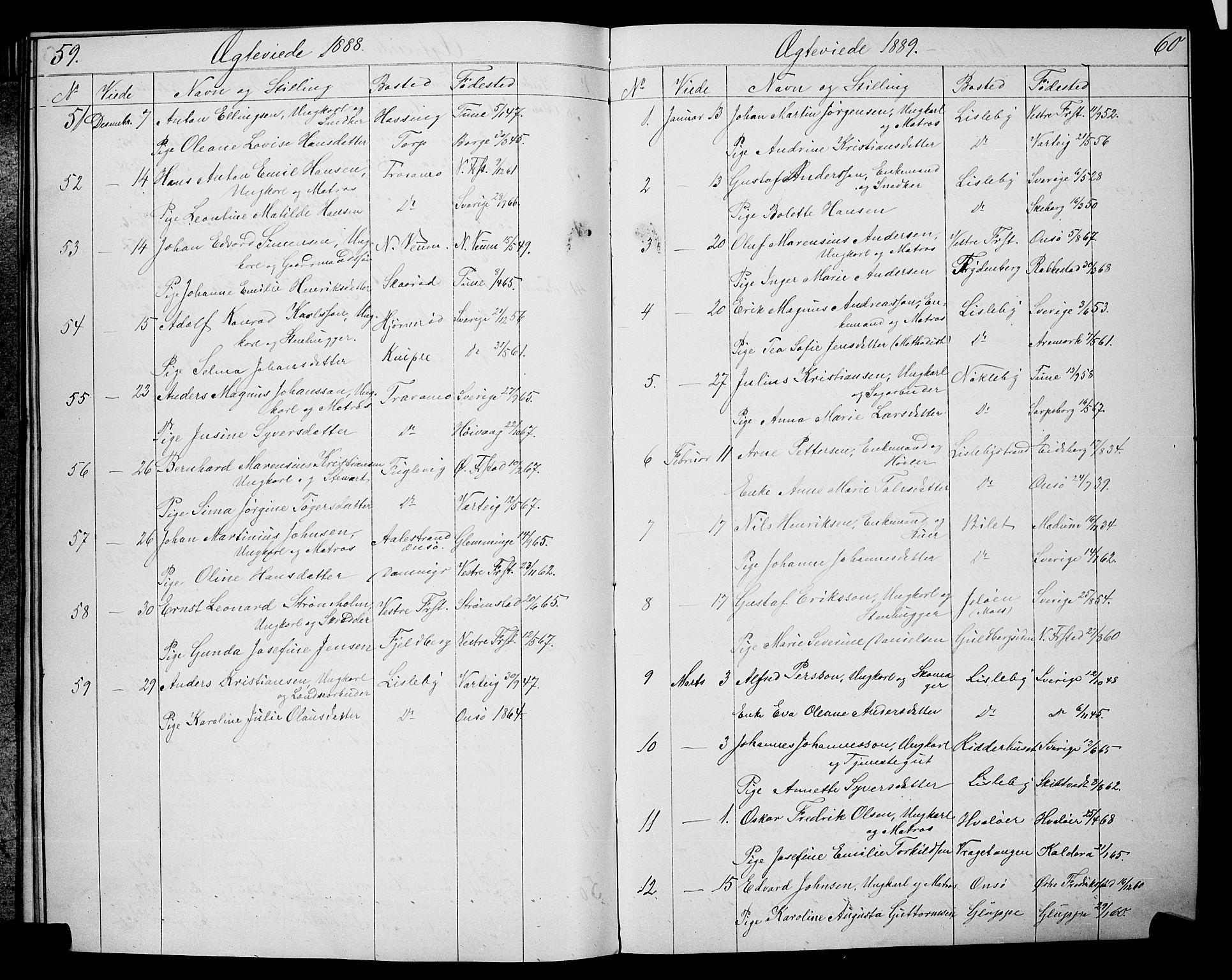 Glemmen prestekontor Kirkebøker, AV/SAO-A-10908/G/Ga/L0005: Parish register (copy) no. 5, 1876-1893, p. 59-60