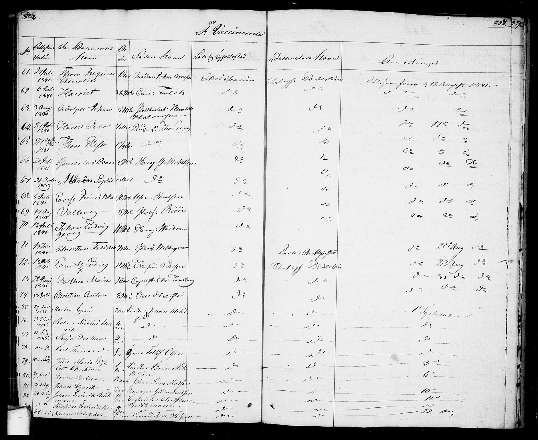 Oslo domkirke Kirkebøker, AV/SAO-A-10752/F/Fa/L0022: Parish register (official) no. 22, 1824-1829, p. 932-933