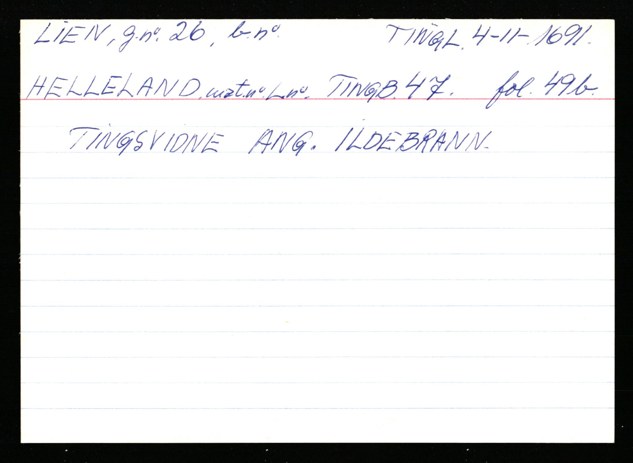 Statsarkivet i Stavanger, AV/SAST-A-101971/03/Y/Ym/L0035: Åstedskort sortert etter gårdsnavn: Leiranger - Lindanger, 1600-1950, p. 407