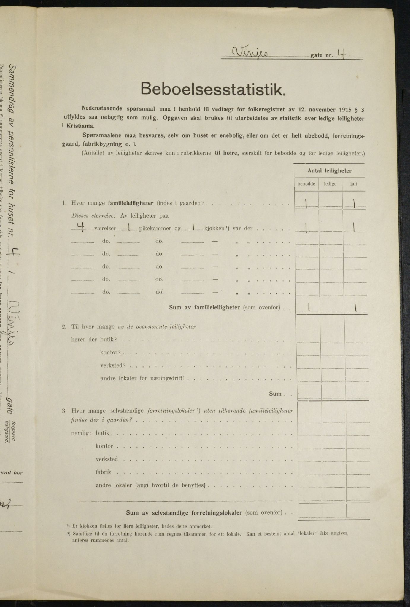 OBA, Municipal Census 1916 for Kristiania, 1916, p. 127404