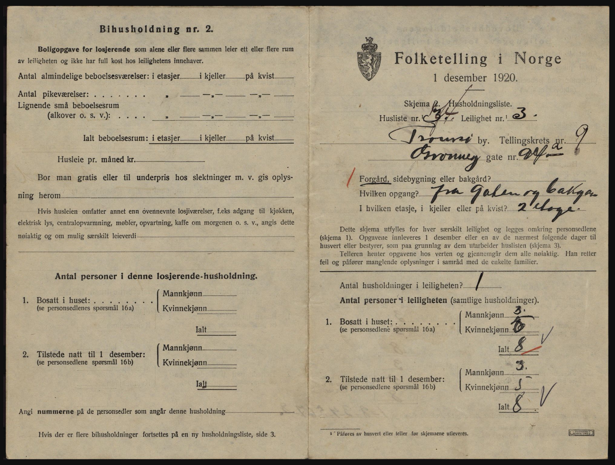 SATØ, 1920 census for Tromsø, 1920, p. 5131