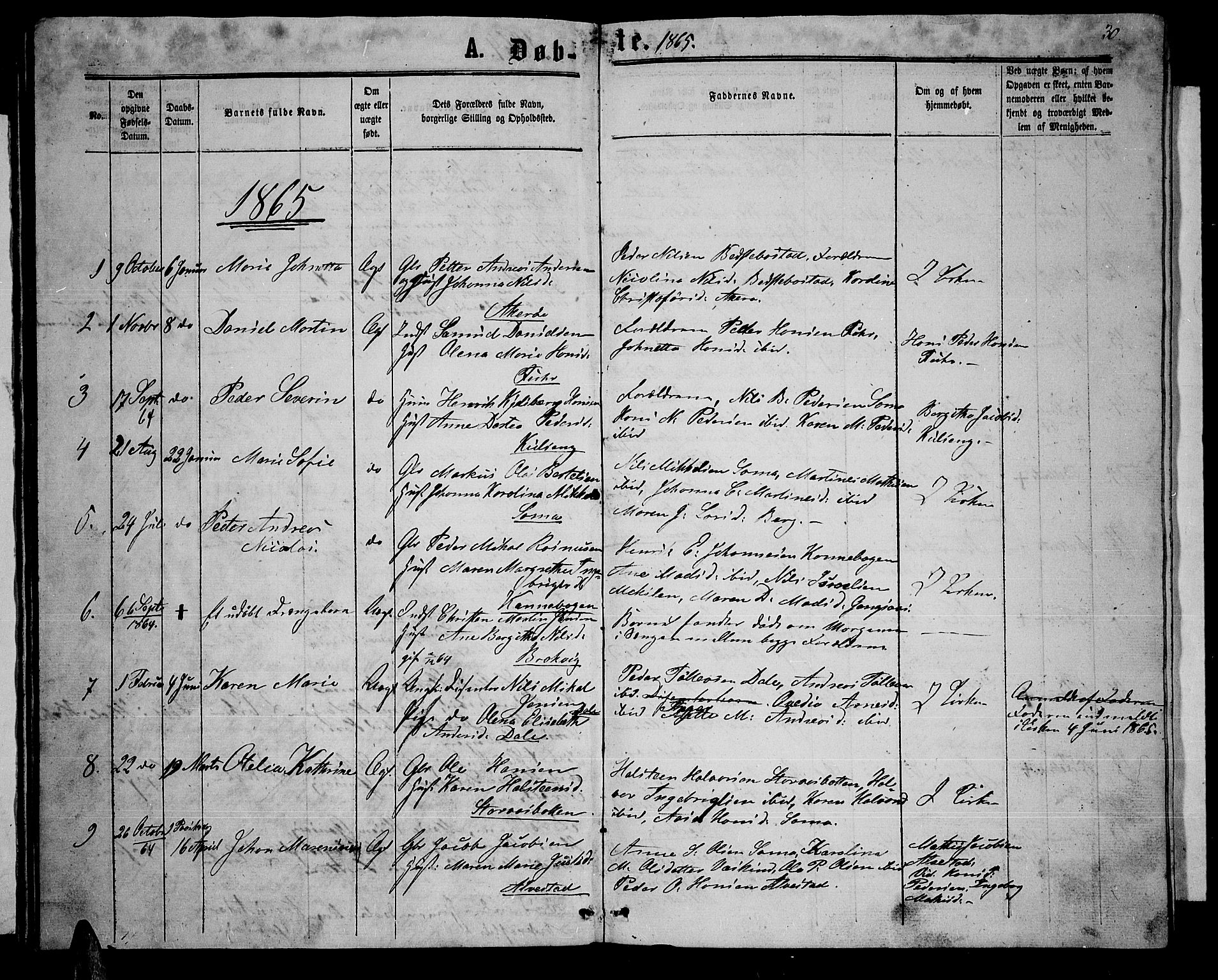 Trondenes sokneprestkontor, SATØ/S-1319/H/Hb/L0008klokker: Parish register (copy) no. 8, 1863-1869, p. 30