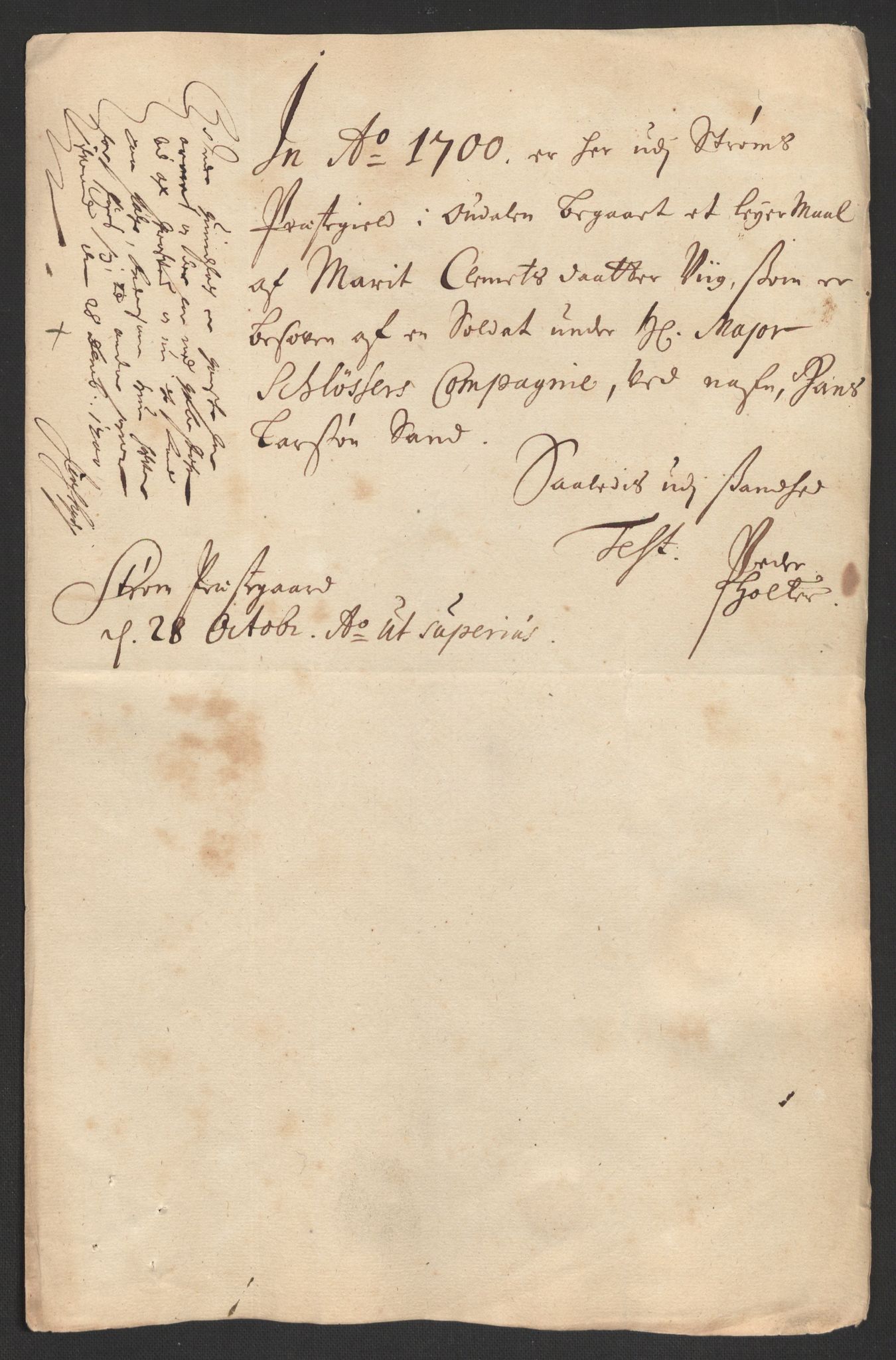 Rentekammeret inntil 1814, Reviderte regnskaper, Fogderegnskap, AV/RA-EA-4092/R13/L0838: Fogderegnskap Solør, Odal og Østerdal, 1700, p. 37