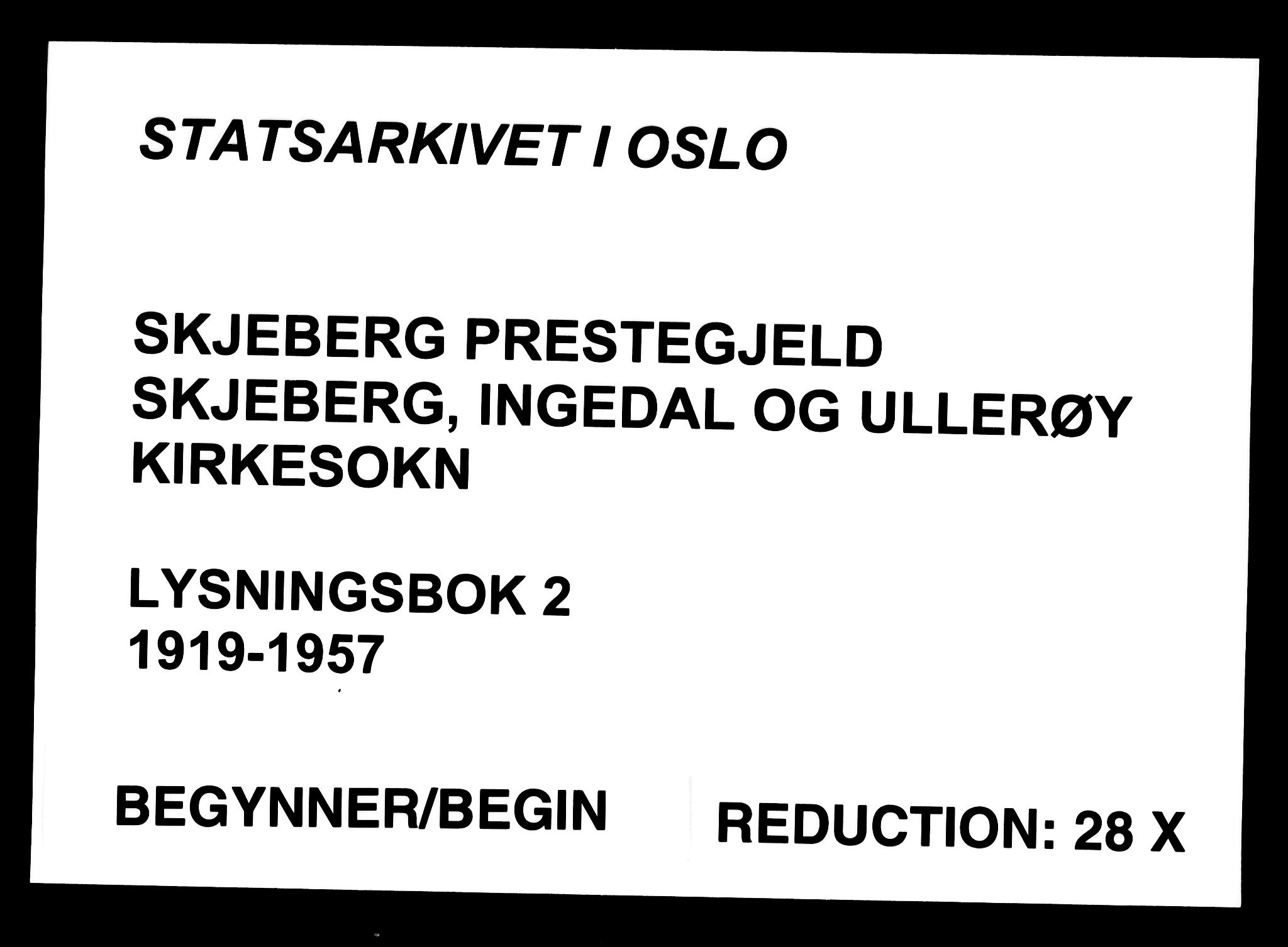 Skjeberg prestekontor Kirkebøker, SAO/A-10923/H/Ha/L0002: Banns register no. I 2, 1919-1957