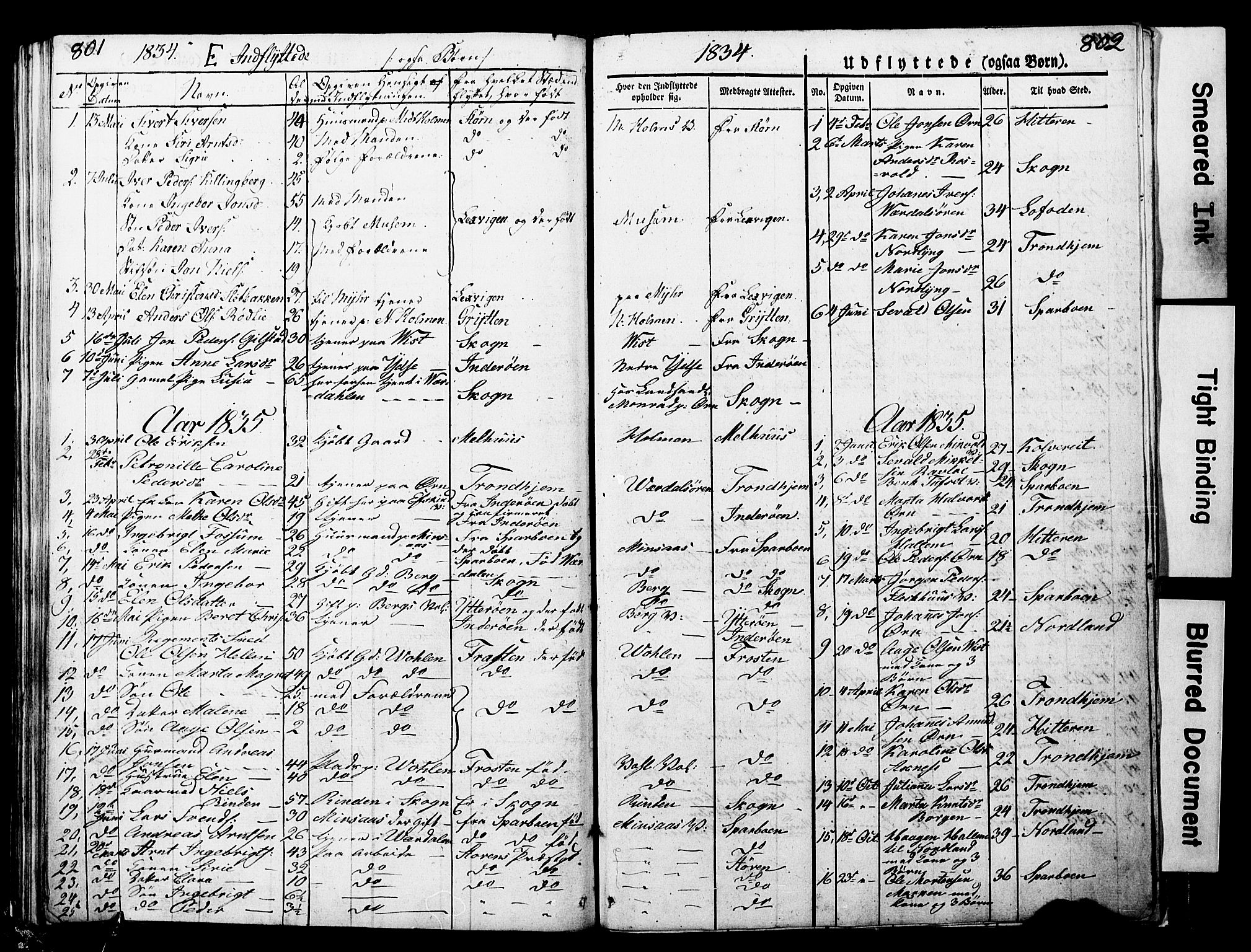 Ministerialprotokoller, klokkerbøker og fødselsregistre - Nord-Trøndelag, SAT/A-1458/723/L0243: Parish register (official) no. 723A12, 1822-1851, p. 801-802