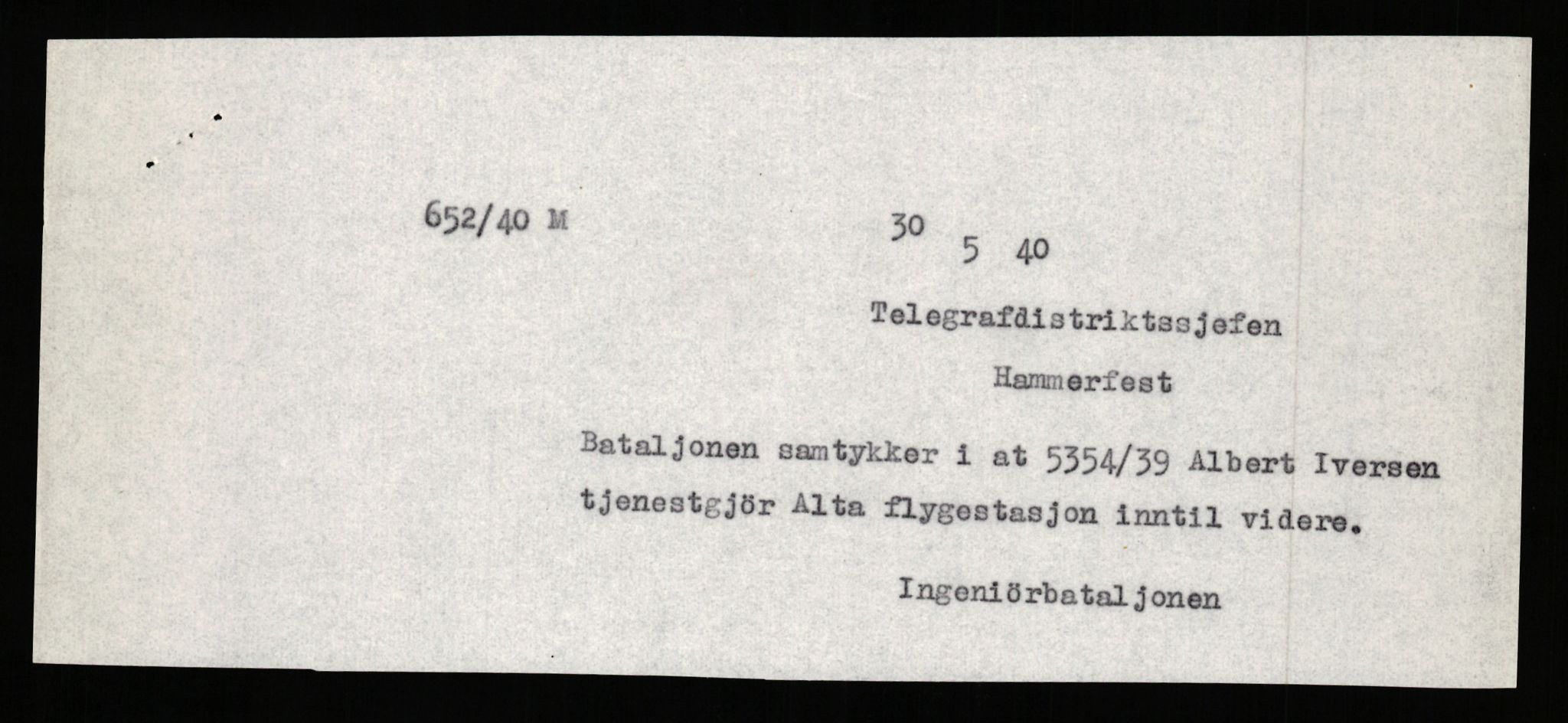 Forsvaret, Forsvarets krigshistoriske avdeling, AV/RA-RAFA-2017/Y/Yb/L0155: II-C-11-670  -  6. Divisjon: Hålogaland ingeniørbataljon, 1940, p. 514