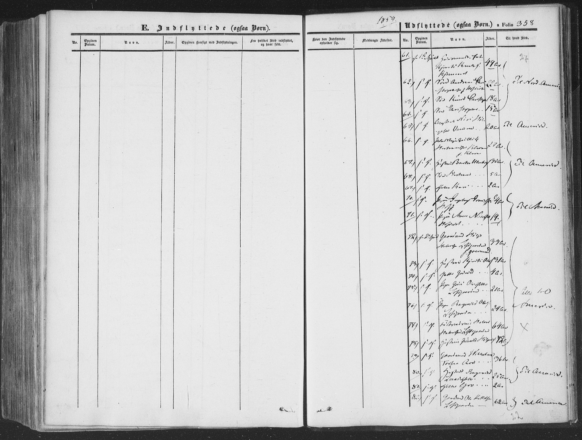 Rollag kirkebøker, AV/SAKO-A-240/F/Fa/L0008: Parish register (official) no. I 8, 1847-1860, p. 358