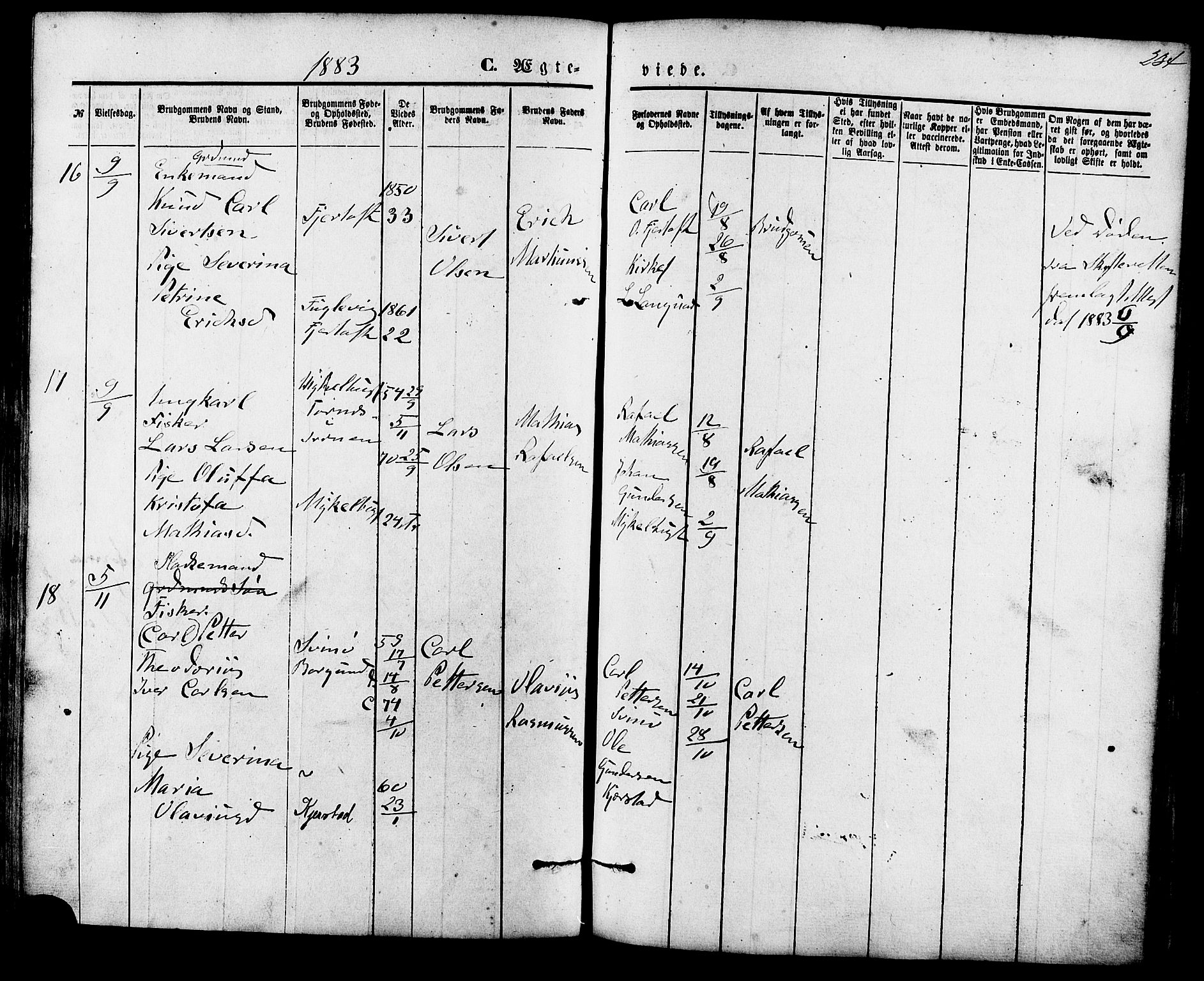 Ministerialprotokoller, klokkerbøker og fødselsregistre - Møre og Romsdal, AV/SAT-A-1454/536/L0500: Parish register (official) no. 536A09, 1876-1889, p. 234