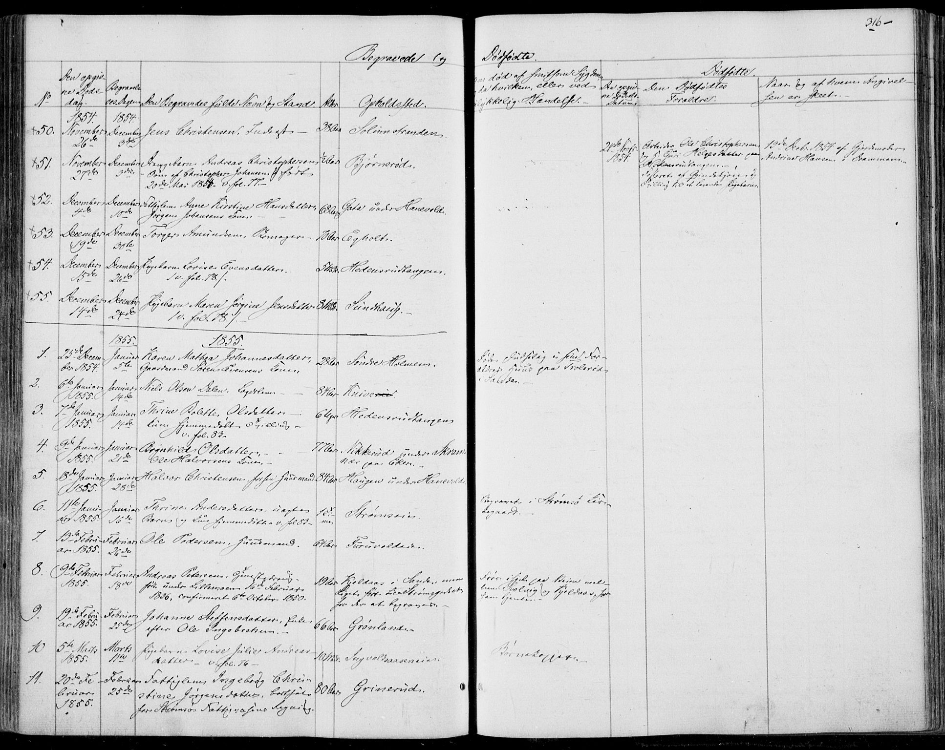 Skoger kirkebøker, SAKO/A-59/F/Fa/L0003: Parish register (official) no. I 3, 1842-1861, p. 316