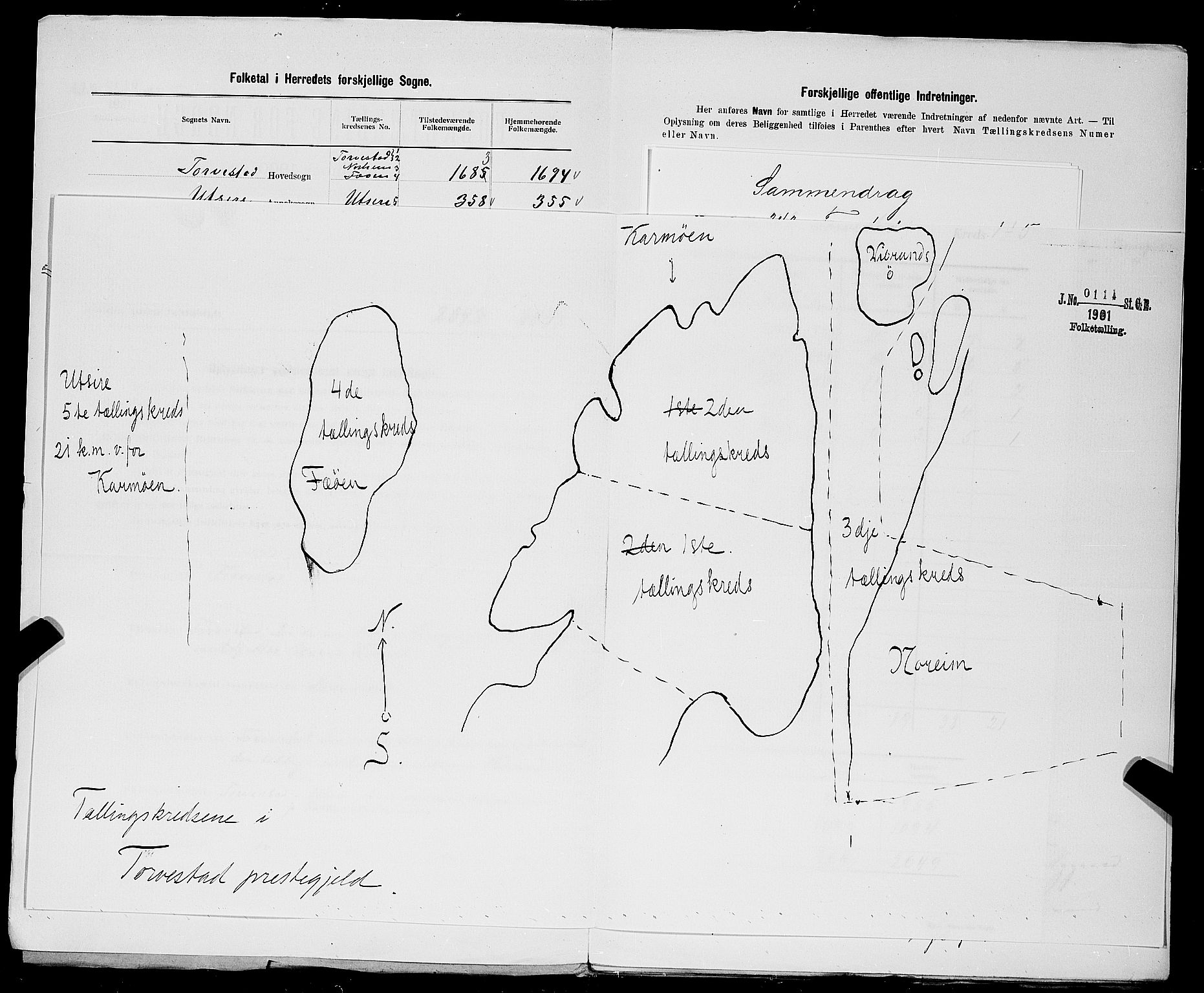 SAST, 1900 census for Torvastad, 1900, p. 2