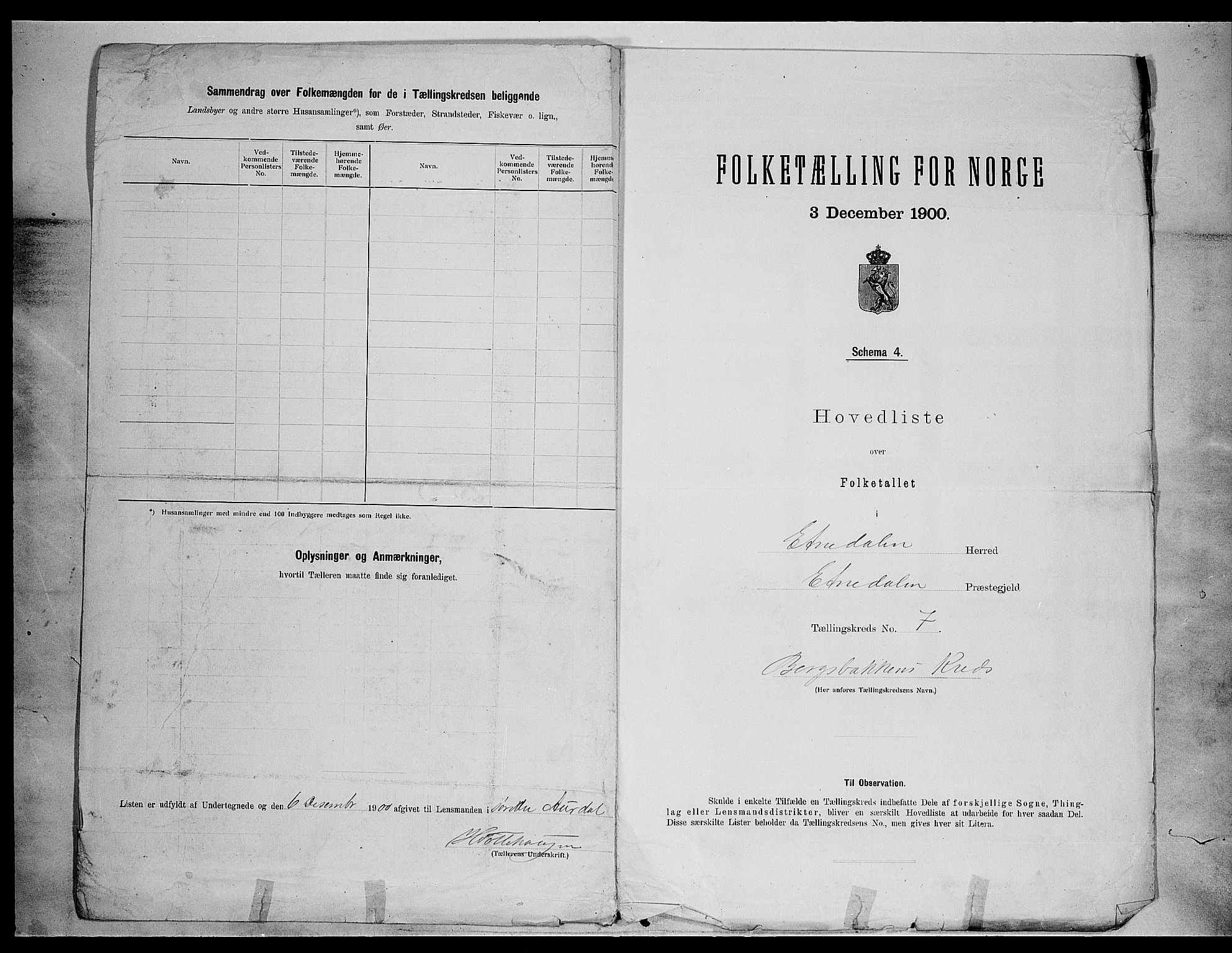 SAH, 1900 census for Etnedal, 1900, p. 25