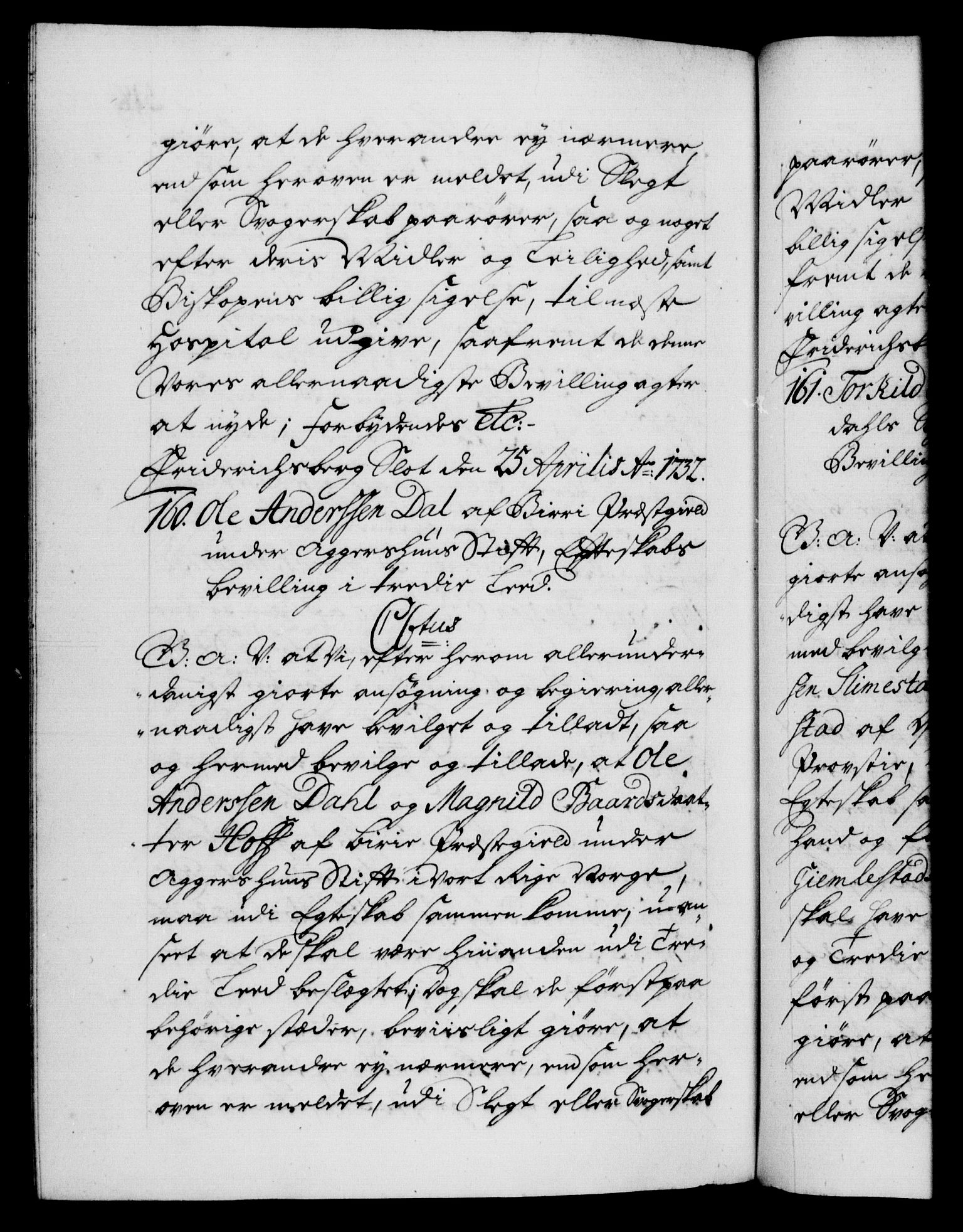 Danske Kanselli 1572-1799, AV/RA-EA-3023/F/Fc/Fca/Fcaa/L0027: Norske registre, 1730-1732, p. 518b