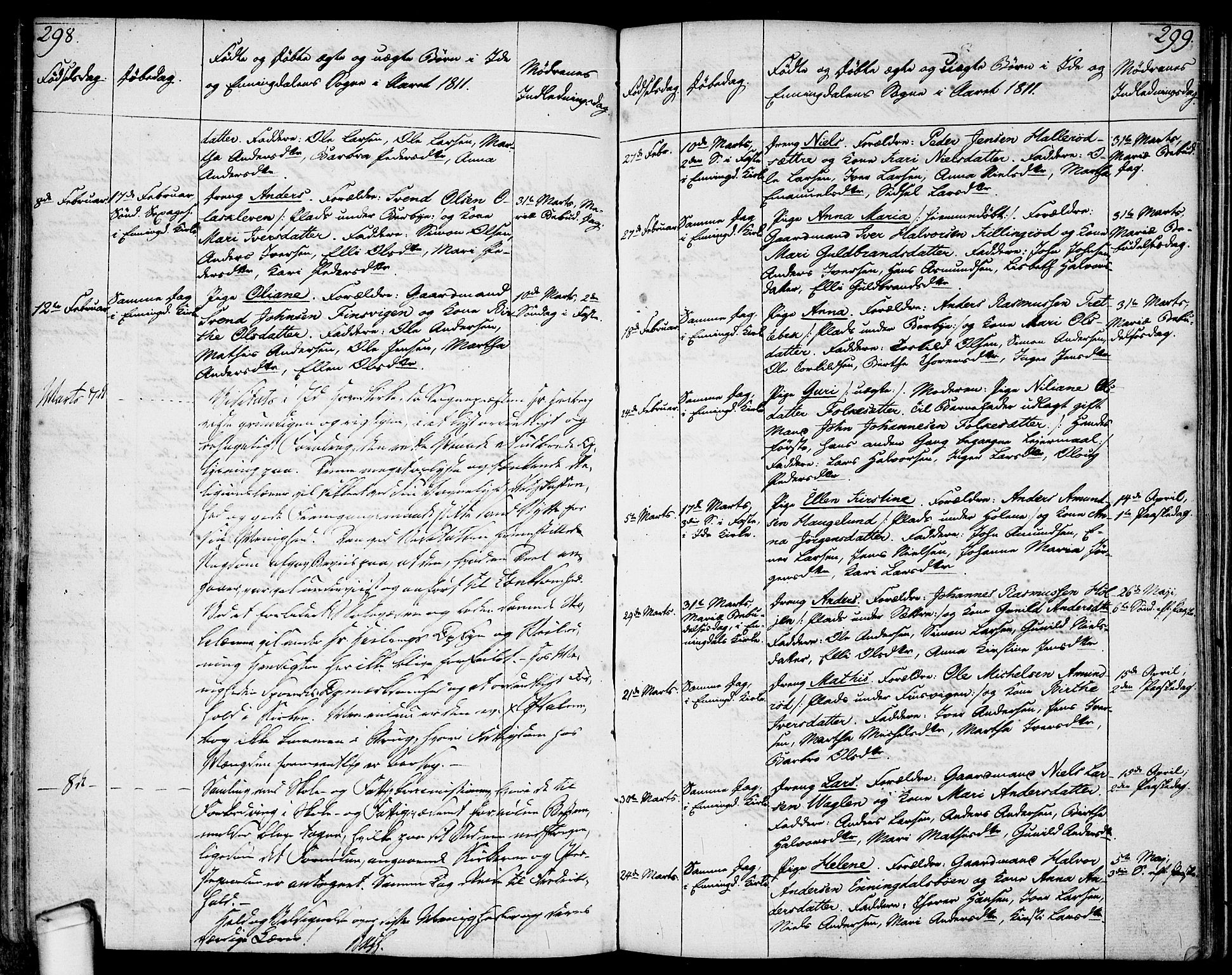 Idd prestekontor Kirkebøker, AV/SAO-A-10911/F/Fc/L0001: Parish register (official) no. III 1, 1770-1814, p. 298-299