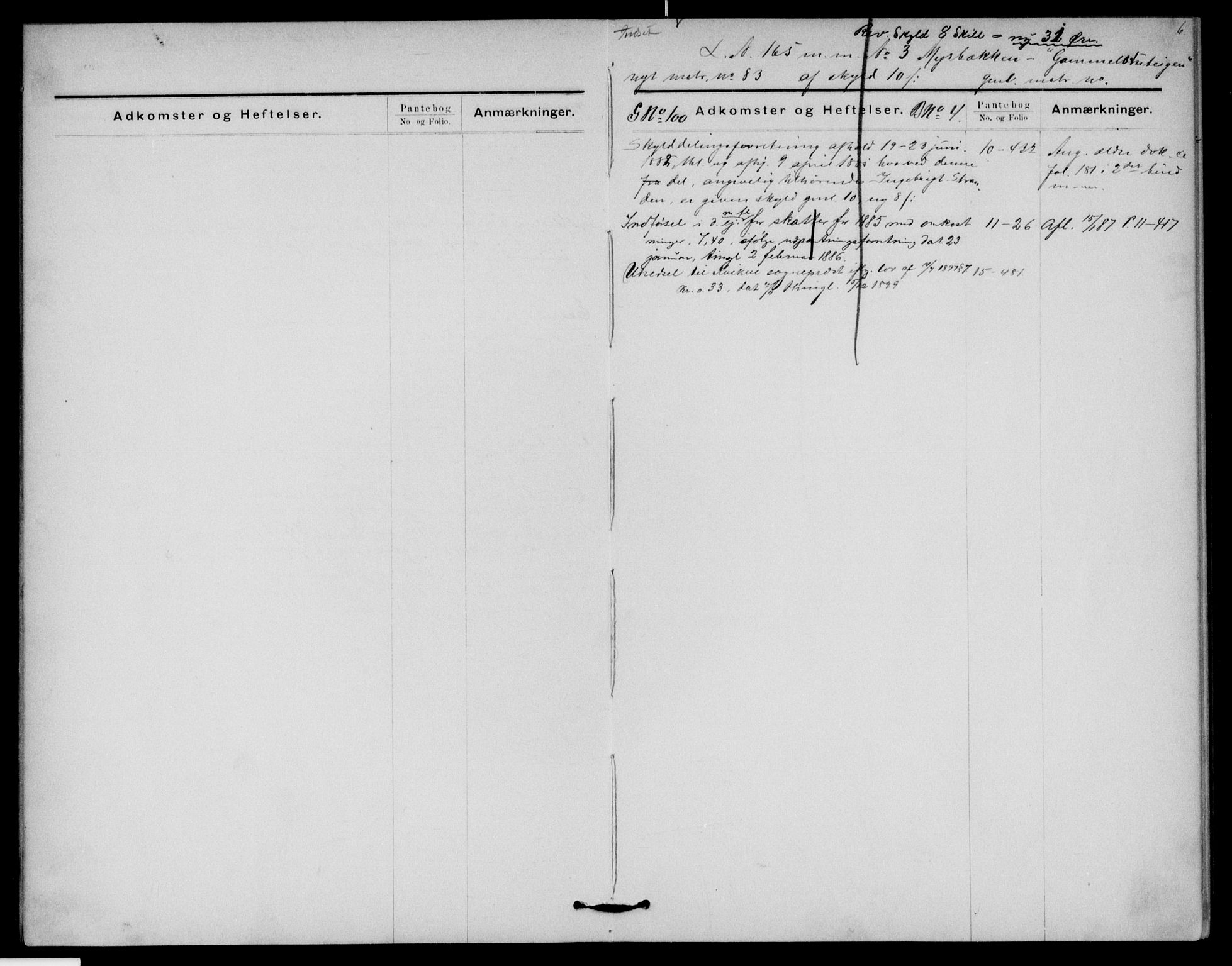 Nord-Østerdal tingrett, SAH/TING-020/H/Ha/Hai/L0056: Mortgage register no. 3, 1884-1910, p. 6