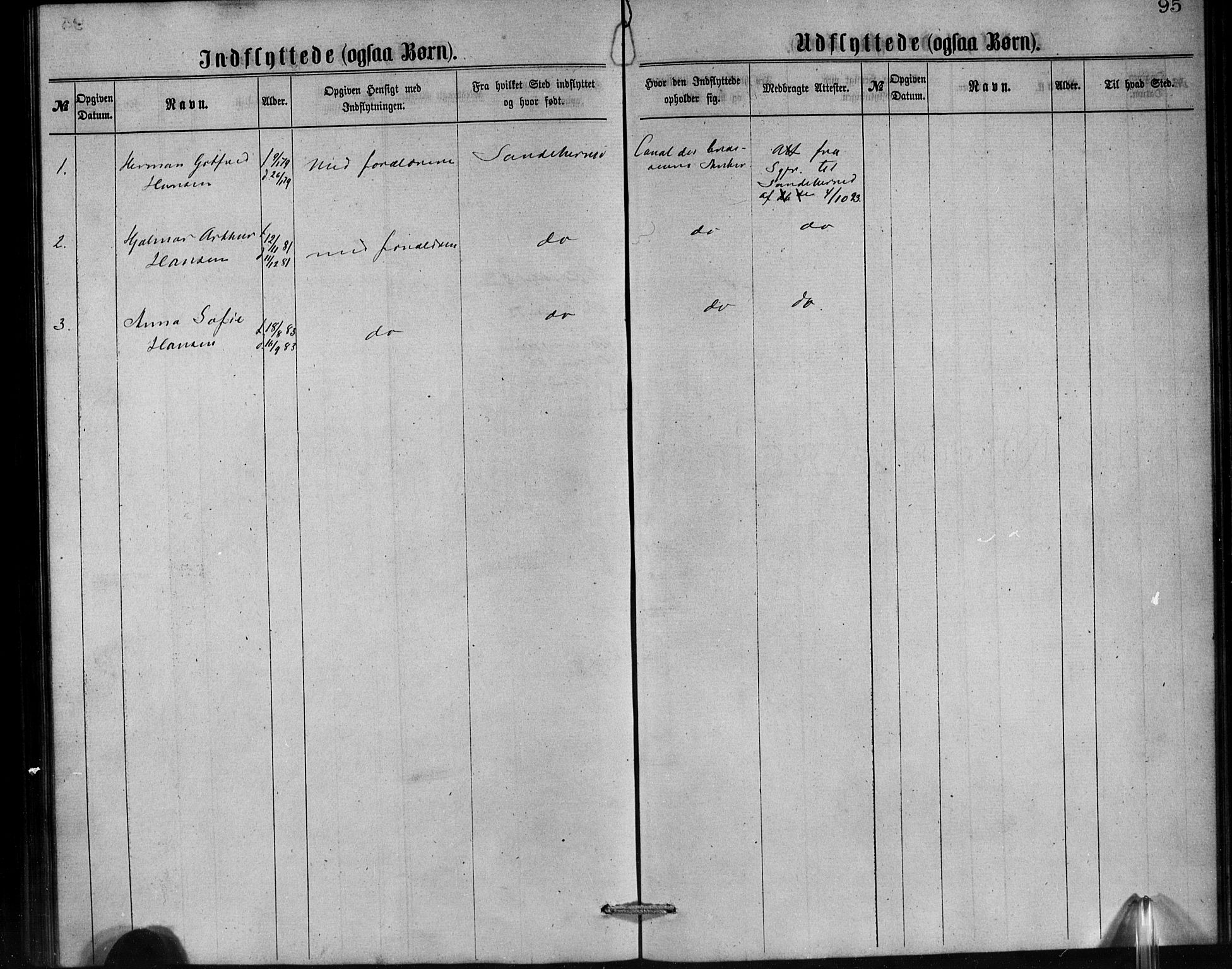 Den norske sjømannsmisjon i utlandet/Antwerpen, SAB/SAB/PA-0105/H/Ha/L0001: Parish register (official) no. A 1, 1865-1887, p. 95