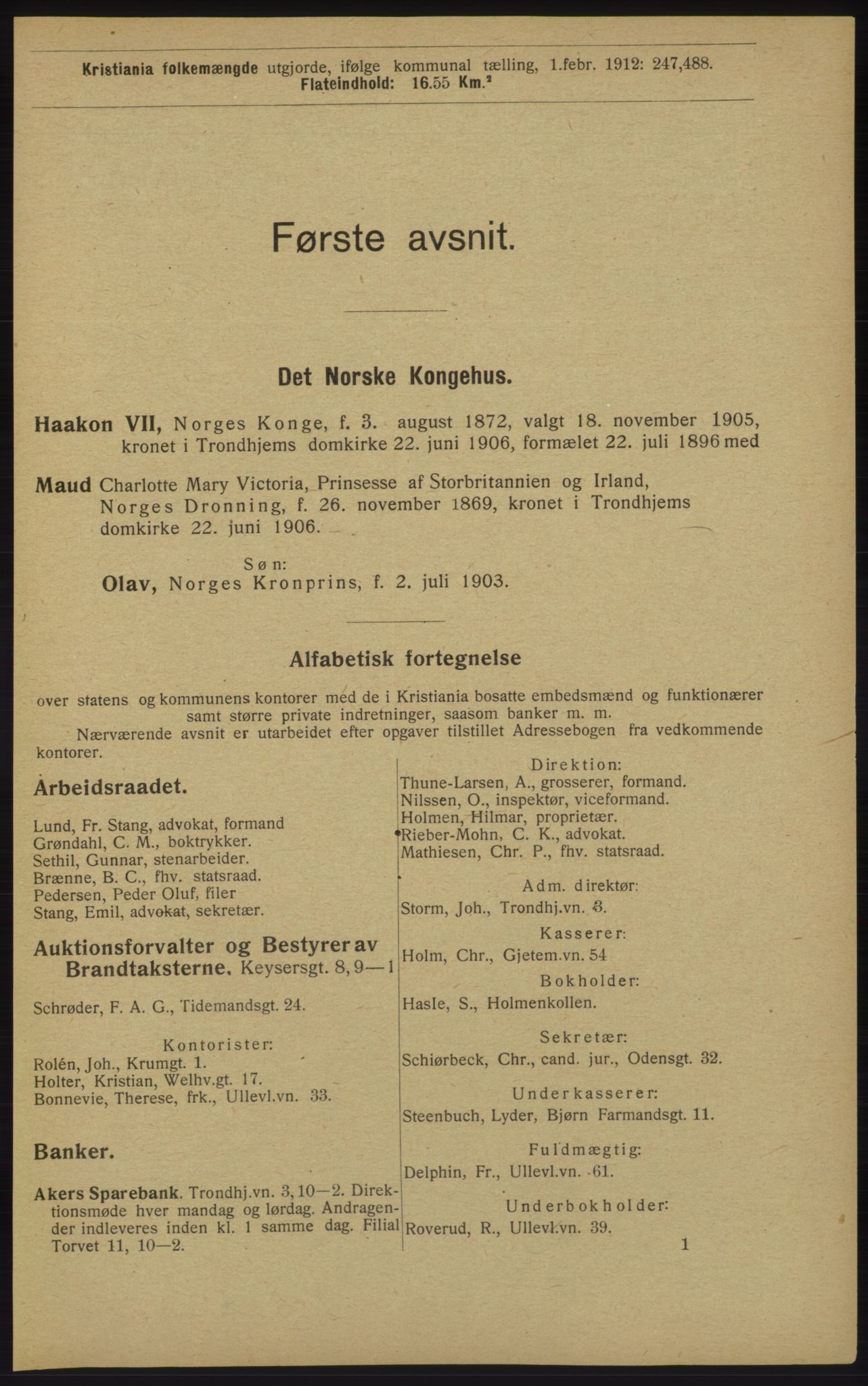 Kristiania/Oslo adressebok, PUBL/-, 1913, p. 31