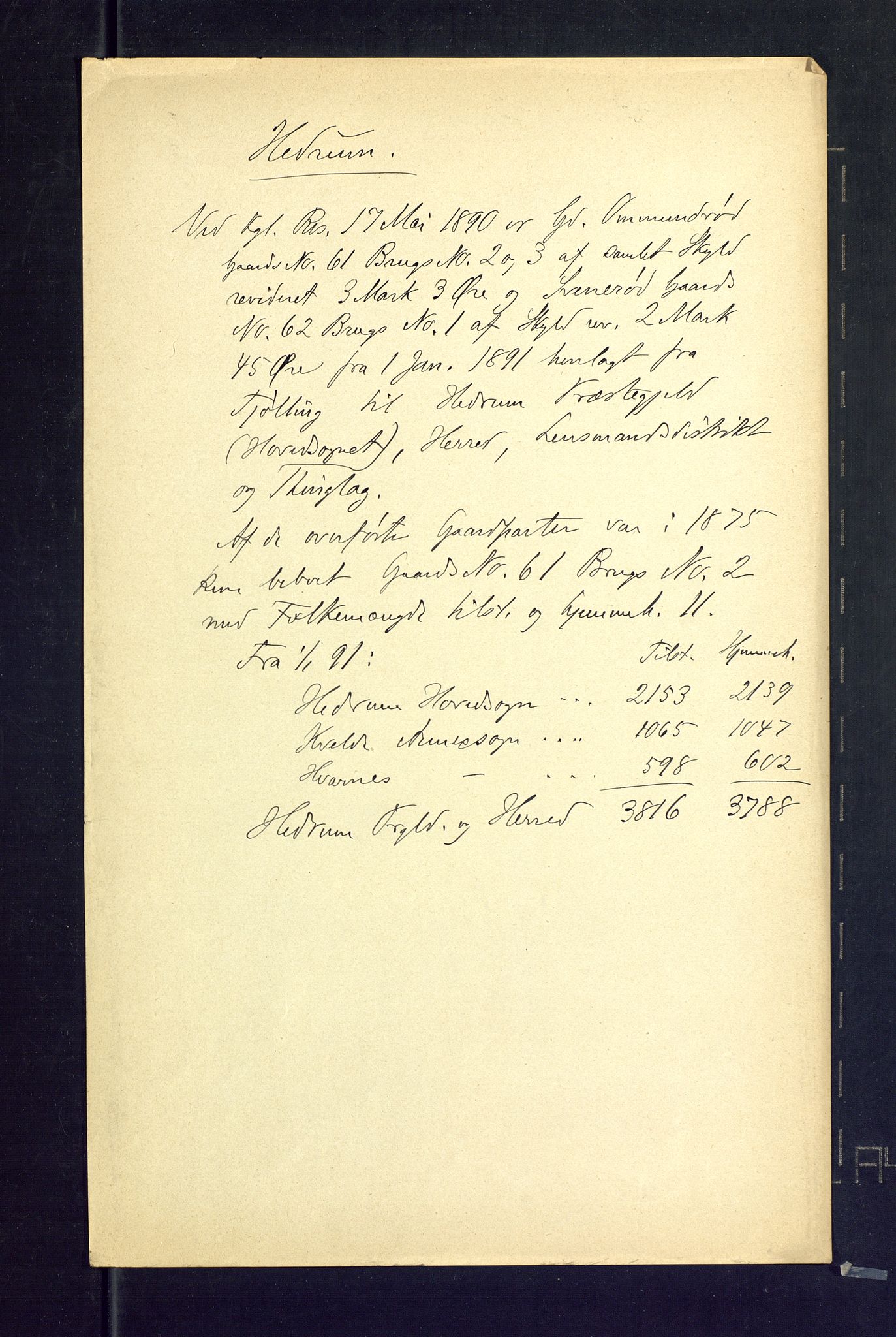 SAKO, 1875 census for 0727P Hedrum, 1875, p. 60