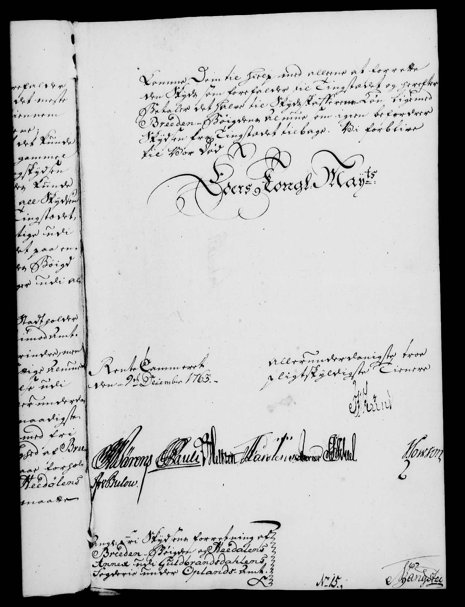 Rentekammeret, Kammerkanselliet, RA/EA-3111/G/Gf/Gfa/L0045: Norsk relasjons- og resolusjonsprotokoll (merket RK 52.45), 1763, p. 506
