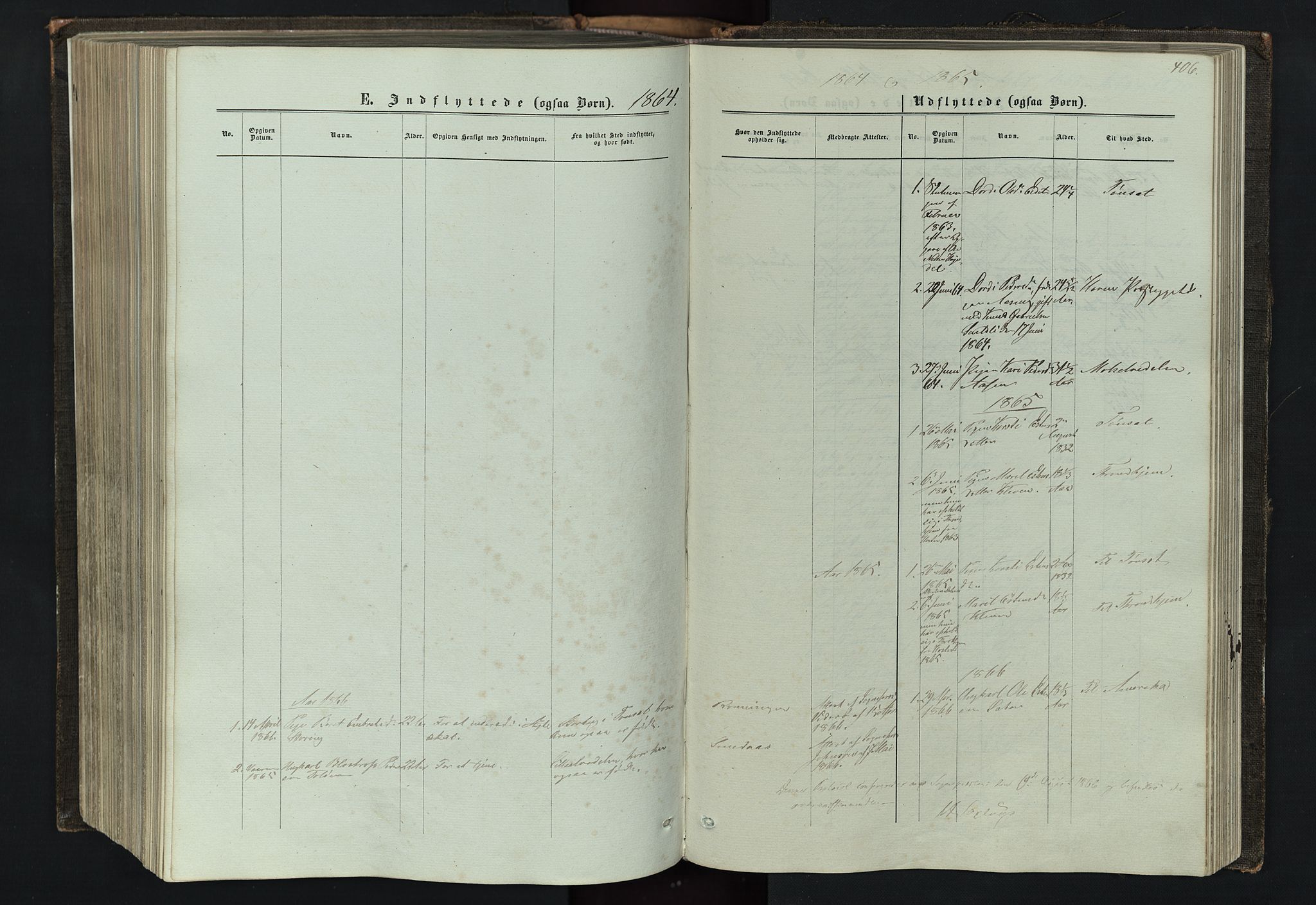 Tolga prestekontor, SAH/PREST-062/L/L0005: Parish register (copy) no. 5, 1862-1893, p. 406