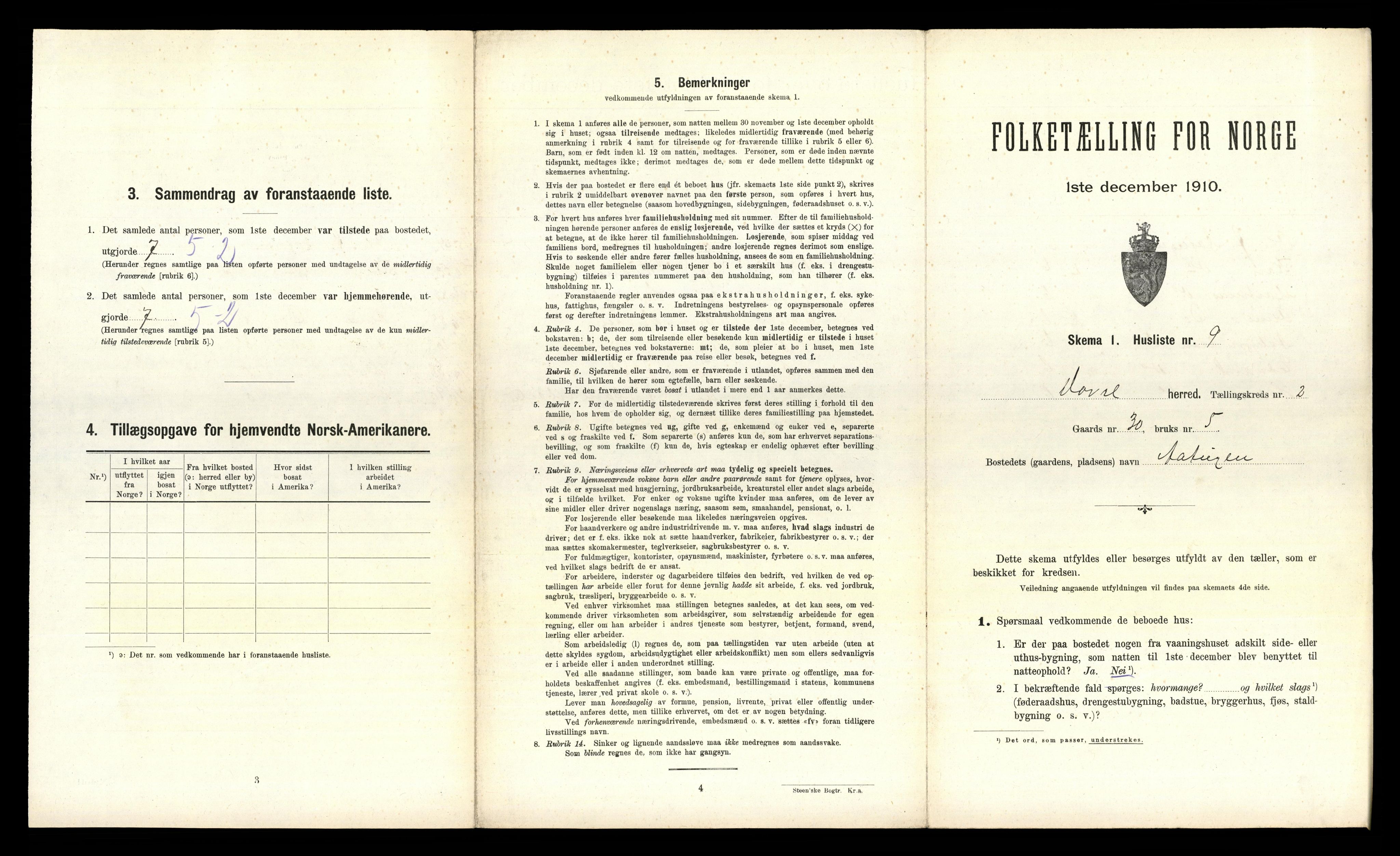 RA, 1910 census for Dovre, 1910, p. 215