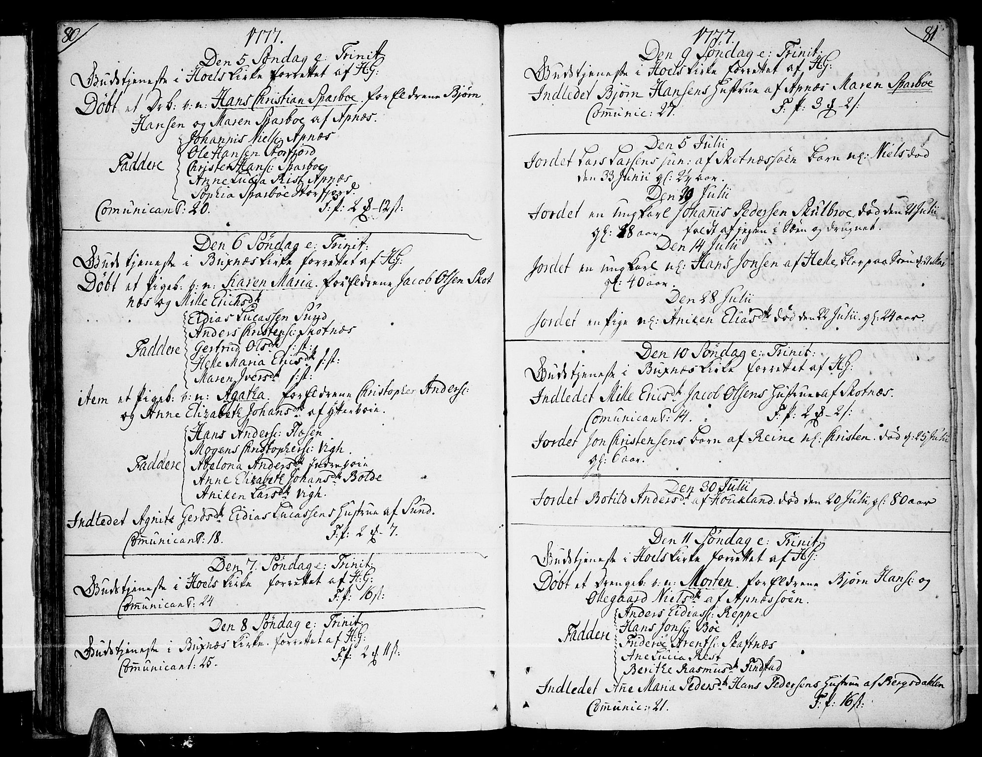Ministerialprotokoller, klokkerbøker og fødselsregistre - Nordland, SAT/A-1459/881/L1149: Parish register (official) no. 881A02, 1773-1793, p. 80-81