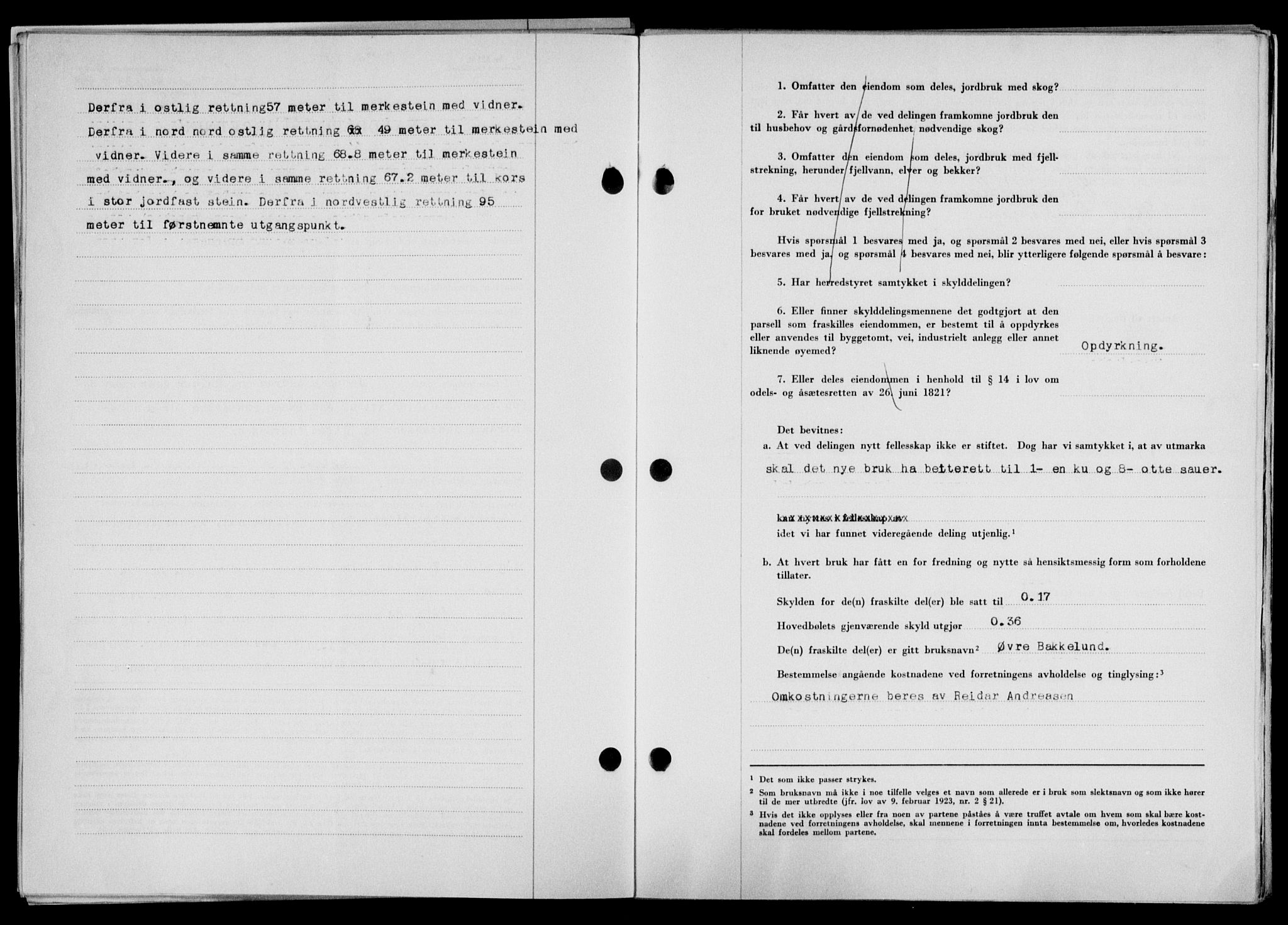 Lofoten sorenskriveri, SAT/A-0017/1/2/2C/L0018a: Mortgage book no. 18a, 1948-1948, Diary no: : 1033/1948