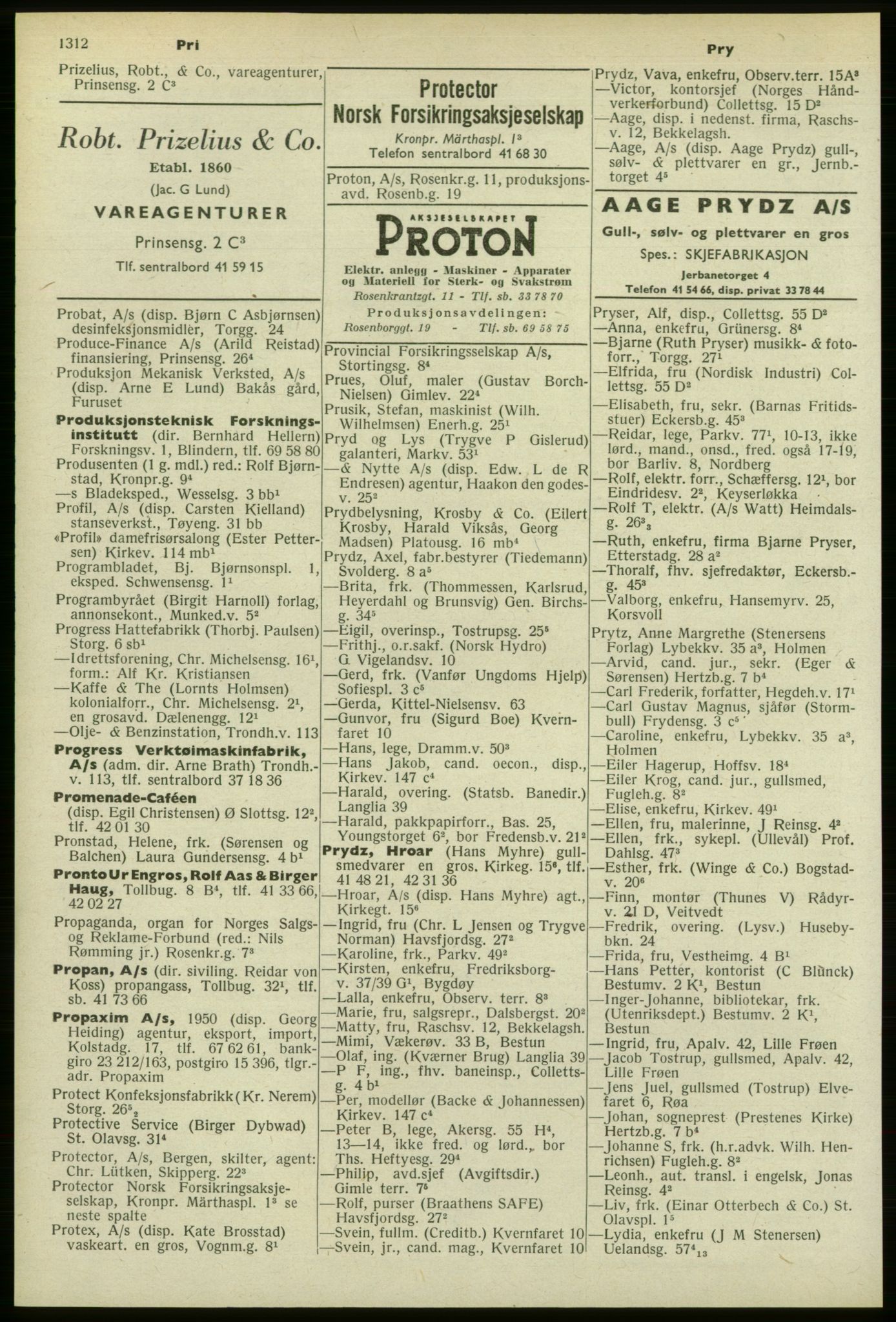 Kristiania/Oslo adressebok, PUBL/-, 1958-1959, p. 1312