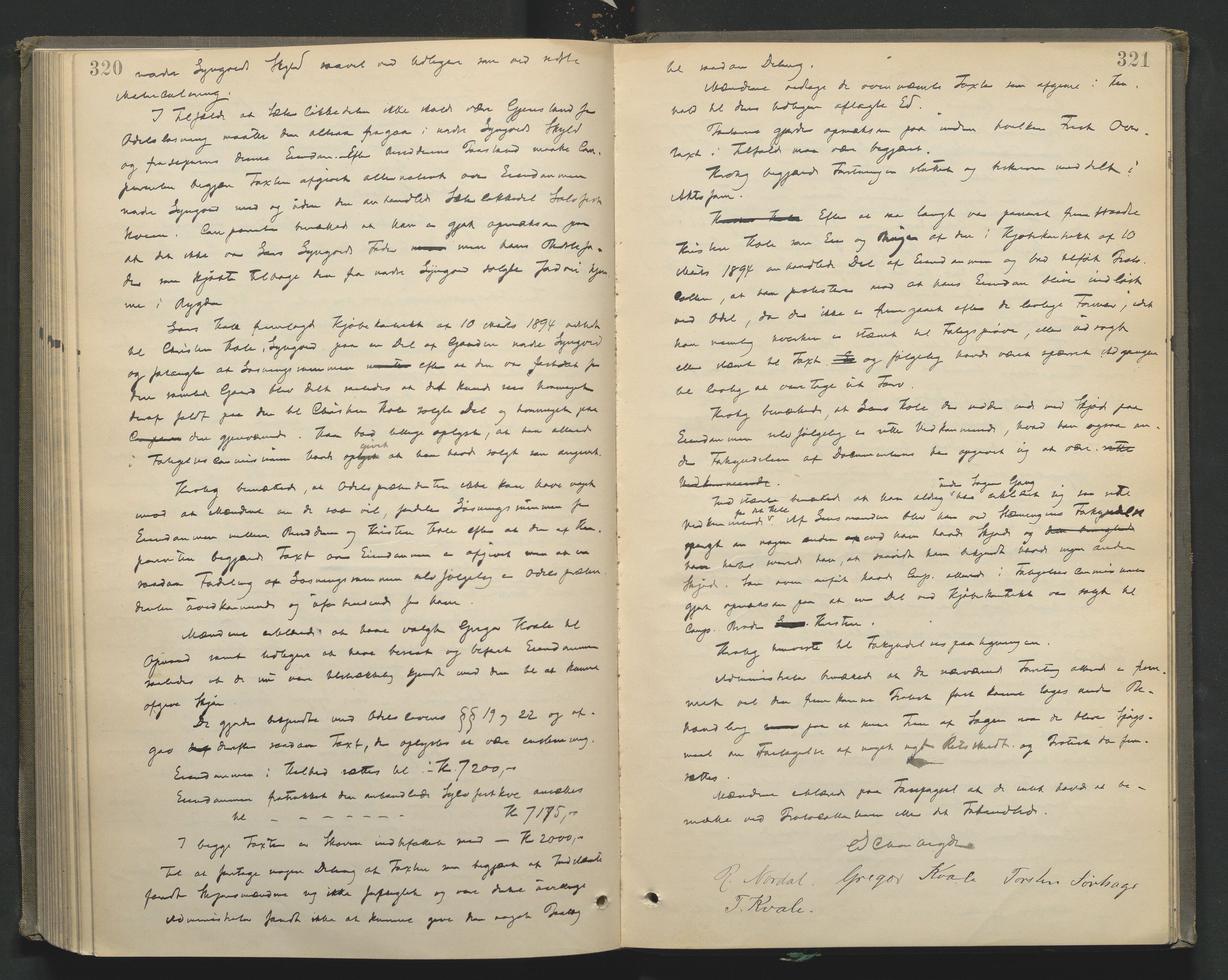 Nord-Gudbrandsdal tingrett, AV/SAH-TING-002/G/Gc/Gcb/L0005: Ekstrarettsprotokoll for åstedssaker, 1889-1900, p. 320-321