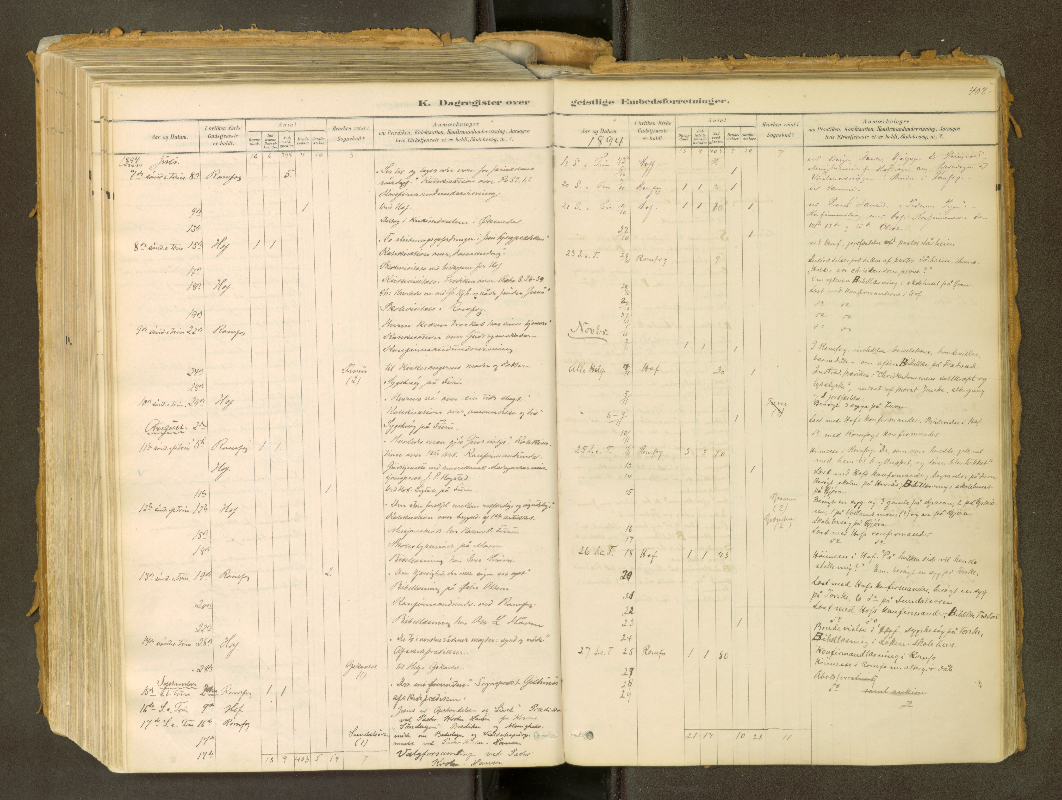 Sunndal sokneprestkontor, SAT/A-1085/1/I/I1/I1a: Parish register (official) no. 2, 1877-1914, p. 408