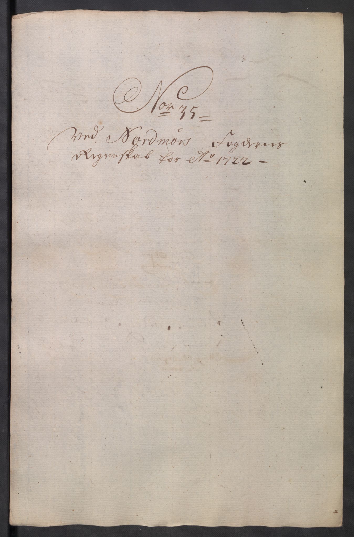 Rentekammeret inntil 1814, Reviderte regnskaper, Fogderegnskap, AV/RA-EA-4092/R56/L3755: Fogderegnskap Nordmøre, 1722, p. 261