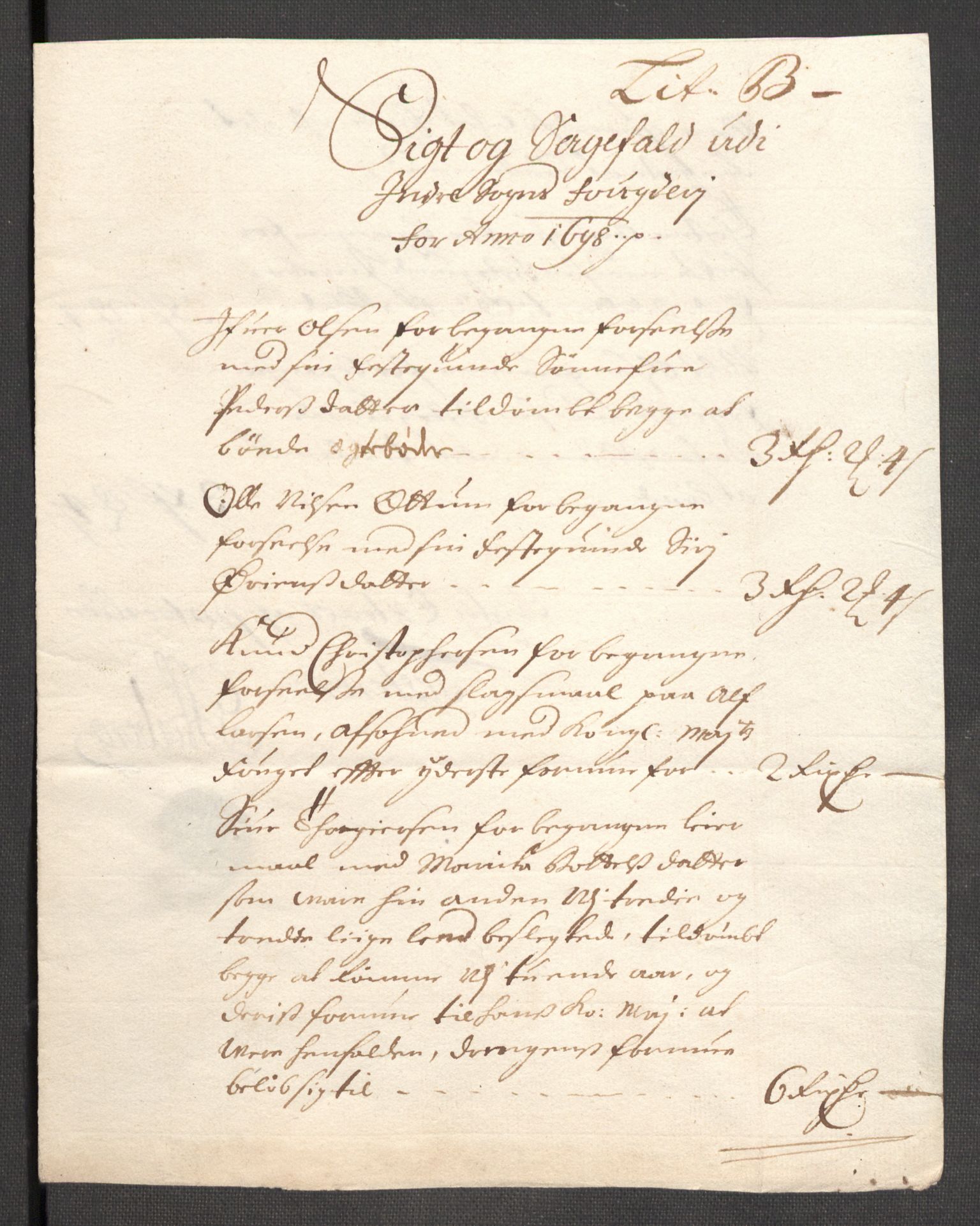 Rentekammeret inntil 1814, Reviderte regnskaper, Fogderegnskap, AV/RA-EA-4092/R52/L3310: Fogderegnskap Sogn, 1698-1699, p. 217