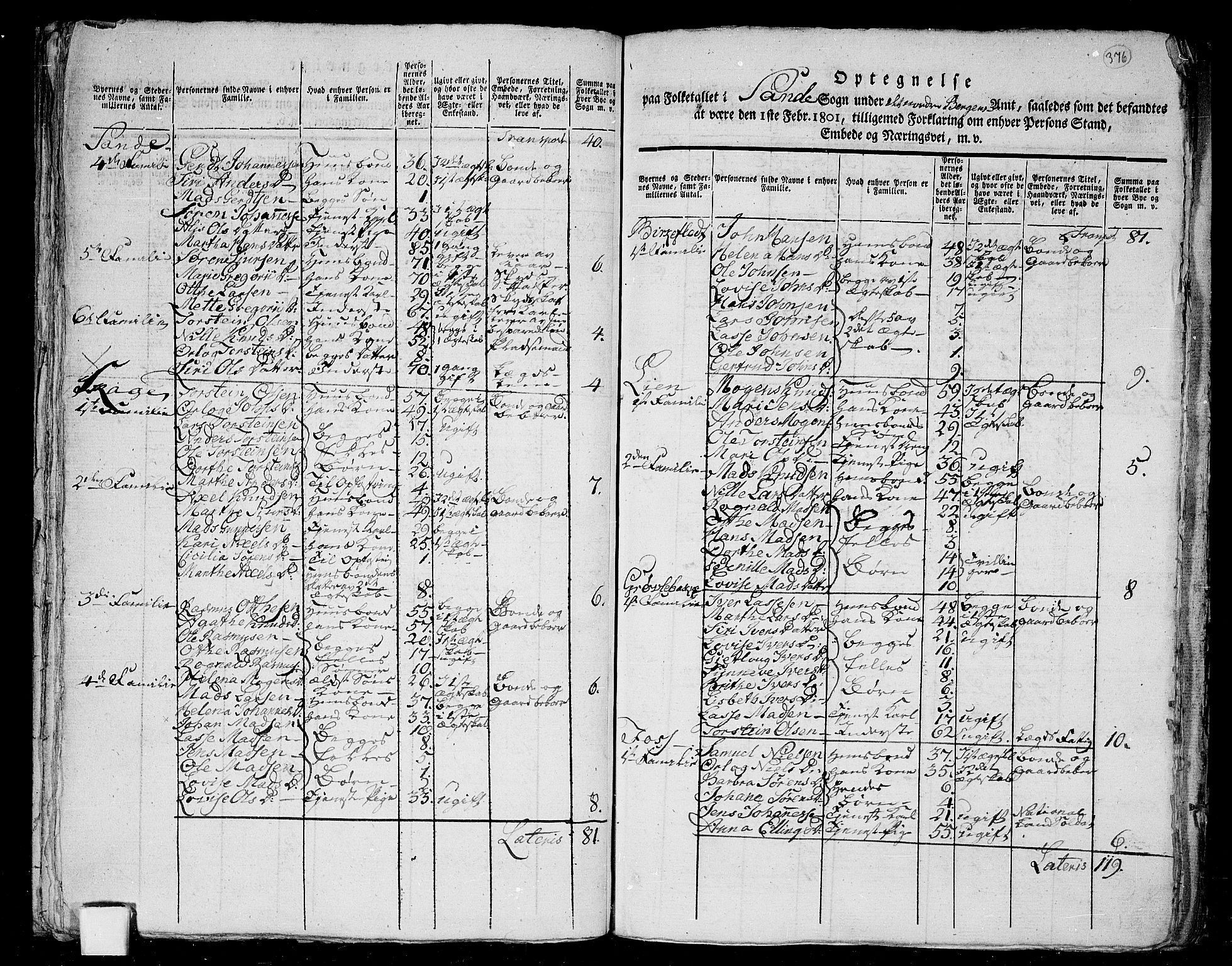 RA, 1801 census for 1430P Indre Holmedal, 1801, p. 375b-376a