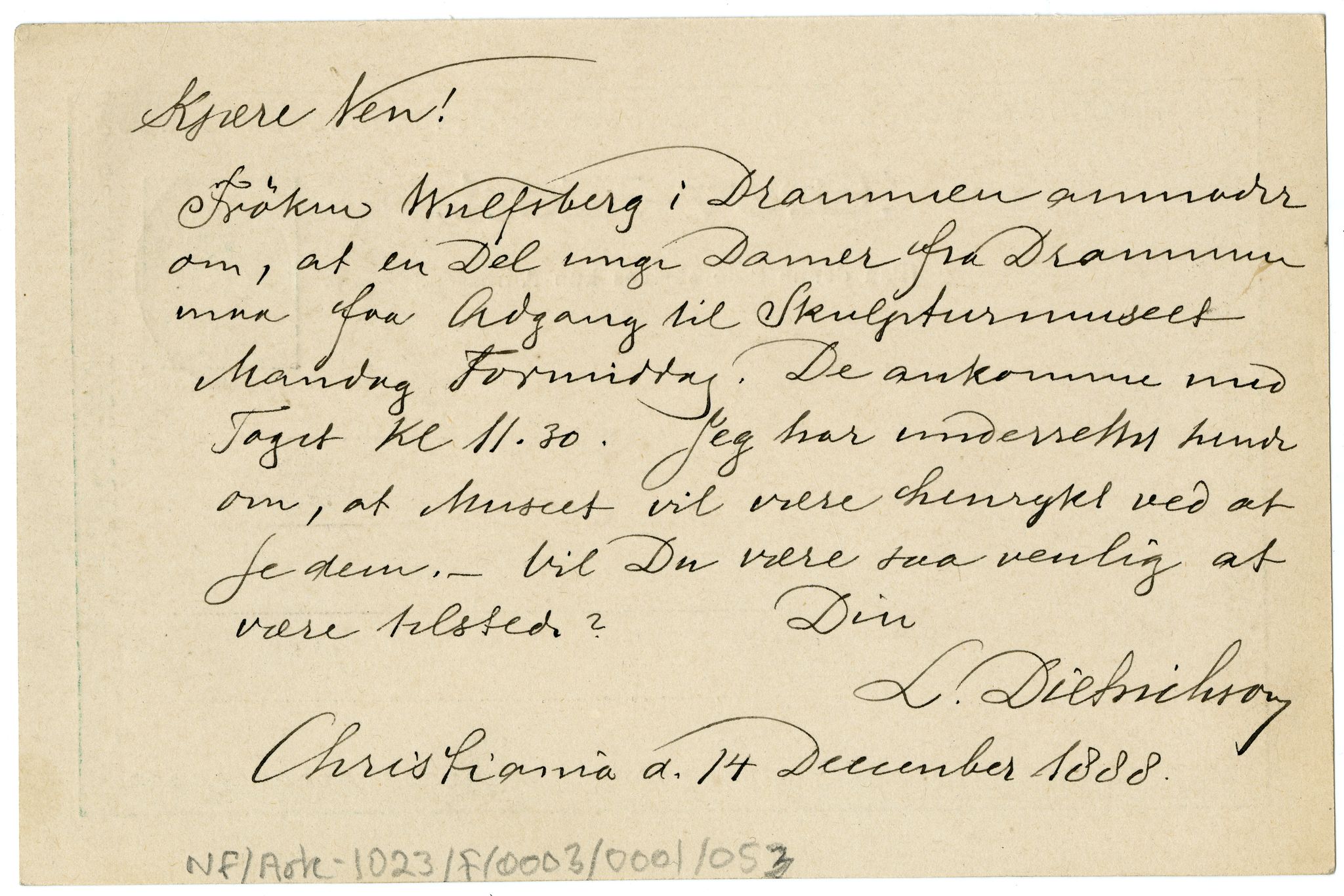Diderik Maria Aalls brevsamling, NF/Ark-1023/F/L0003: D.M. Aalls brevsamling. D - G, 1797-1889, p. 95